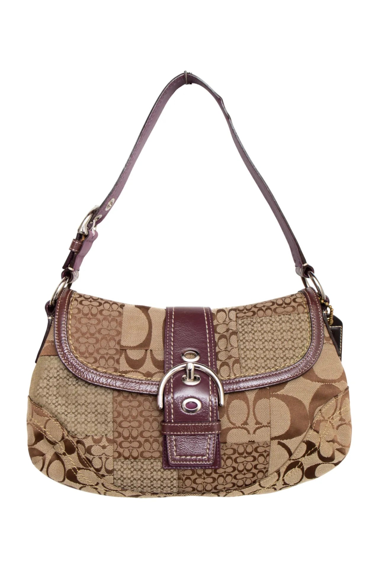 #195 Coach Patch Soho Bag Brown | c. 170