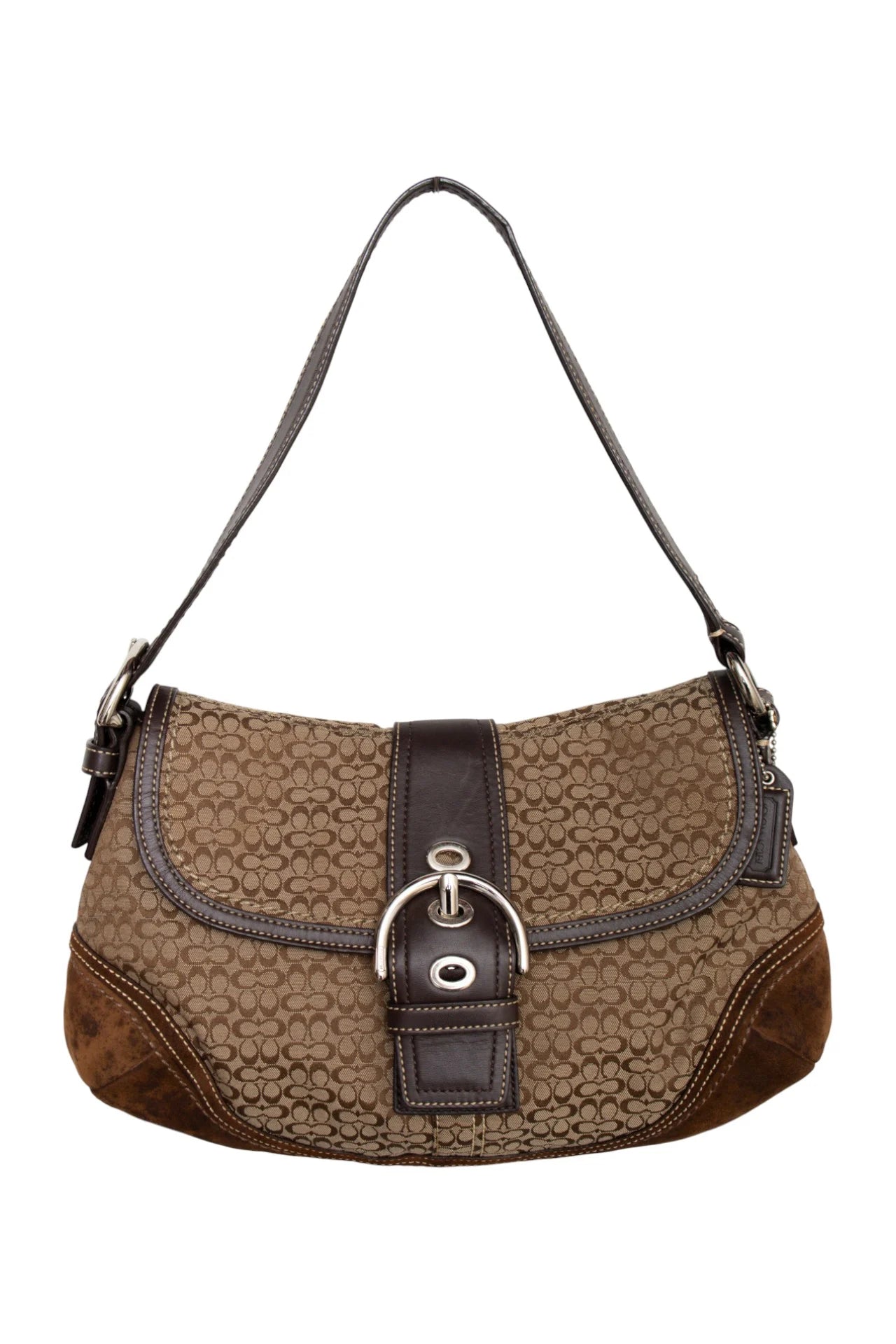 #197 Coach Suede Soho Bag Brown | c. 170