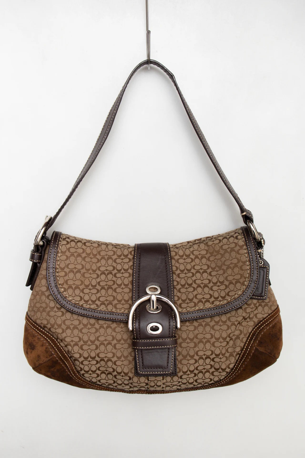 #197 Coach Suede Soho Bag Brown | c. 170