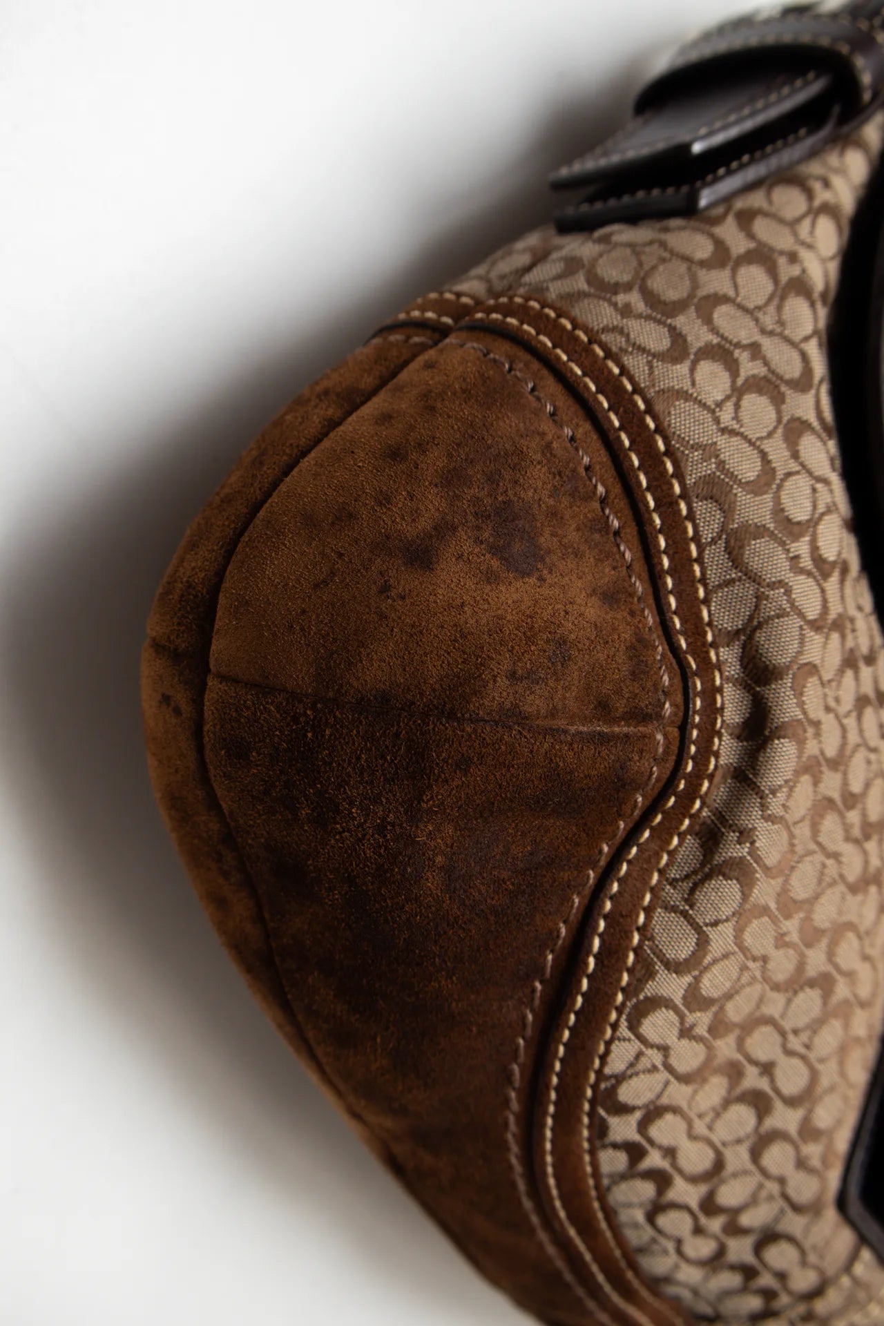 #197 Coach Suede Soho Bag Brown | c. 170