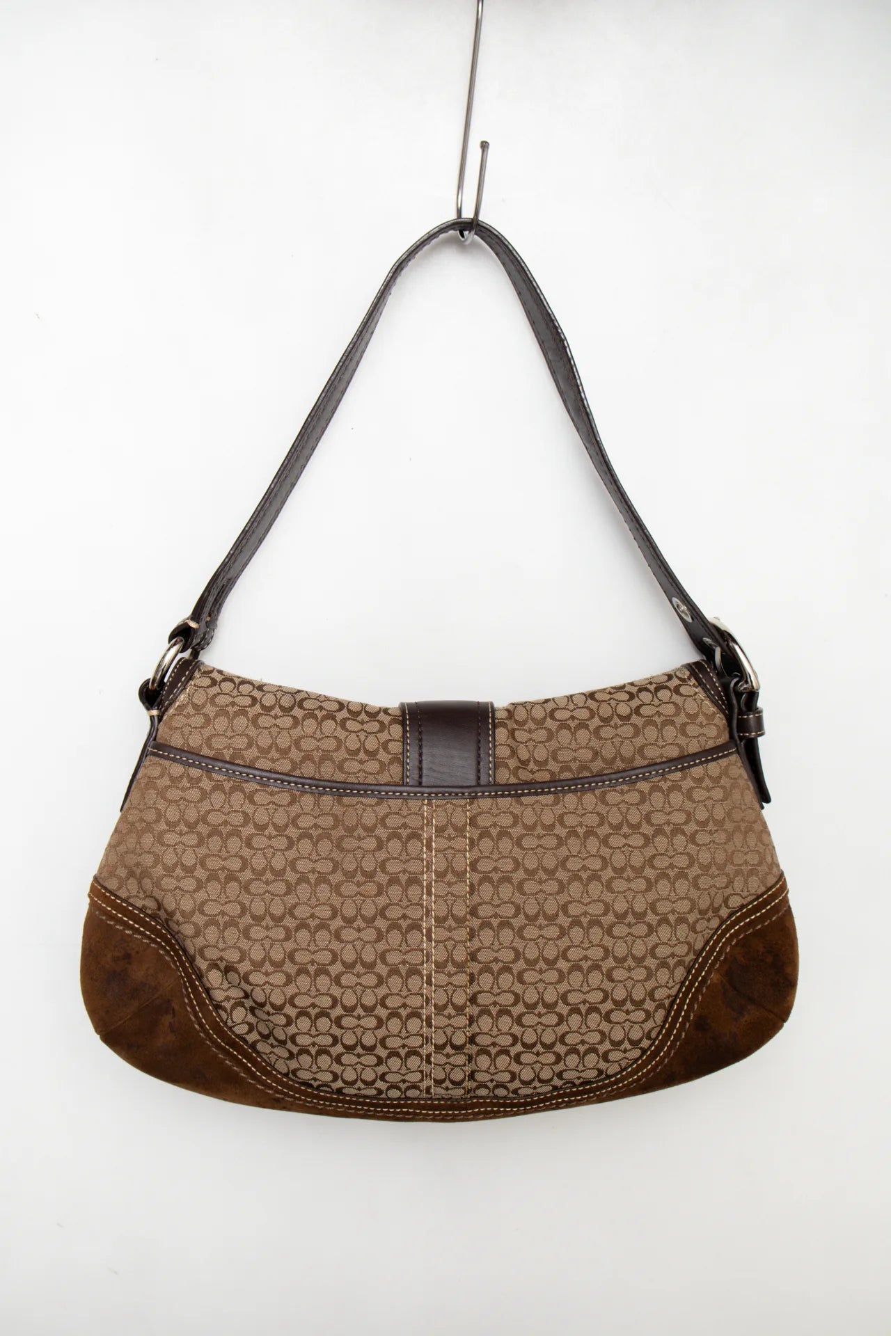 #197 Coach Suede Soho Bag Brown | c. 170