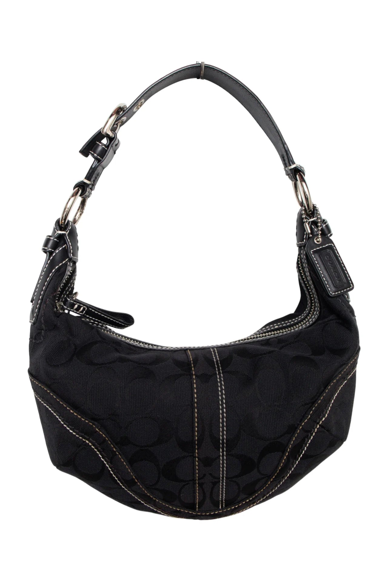 #198 Coach Shoulder Bag Black | c. 170