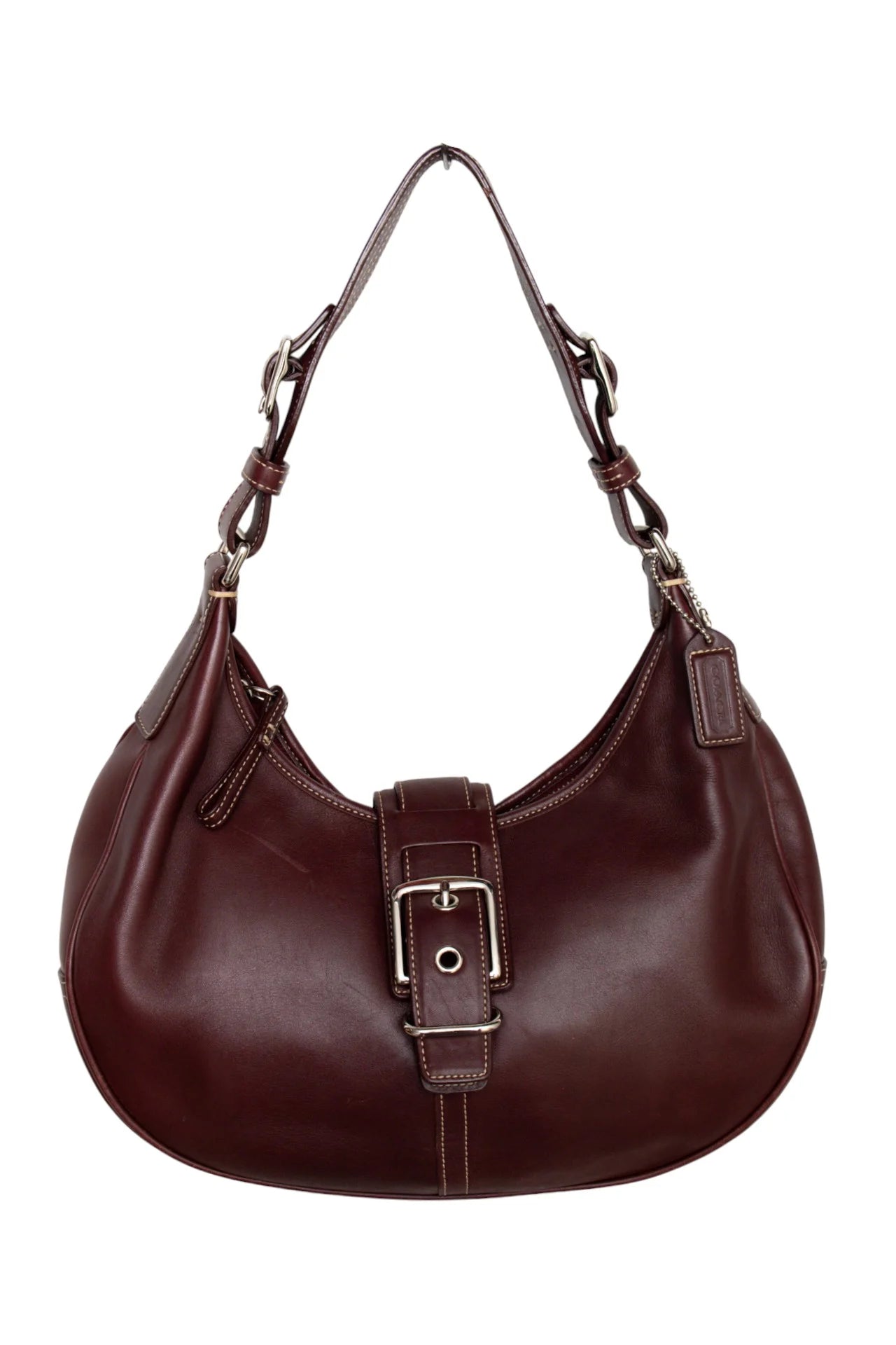 #199 Coach Leather Wine Hobo Bag | c. 170