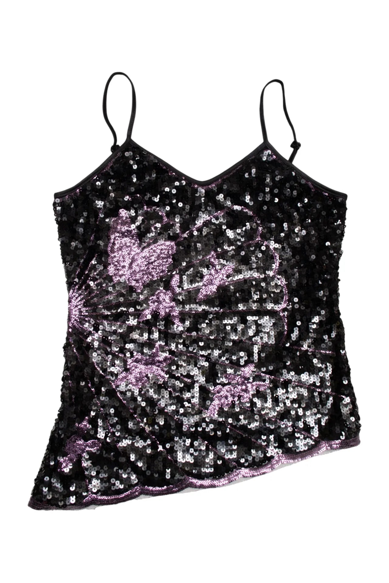 #04 Luv.ee Tu Collection Sequin Camisole Top Black | c. 171 | Size 12