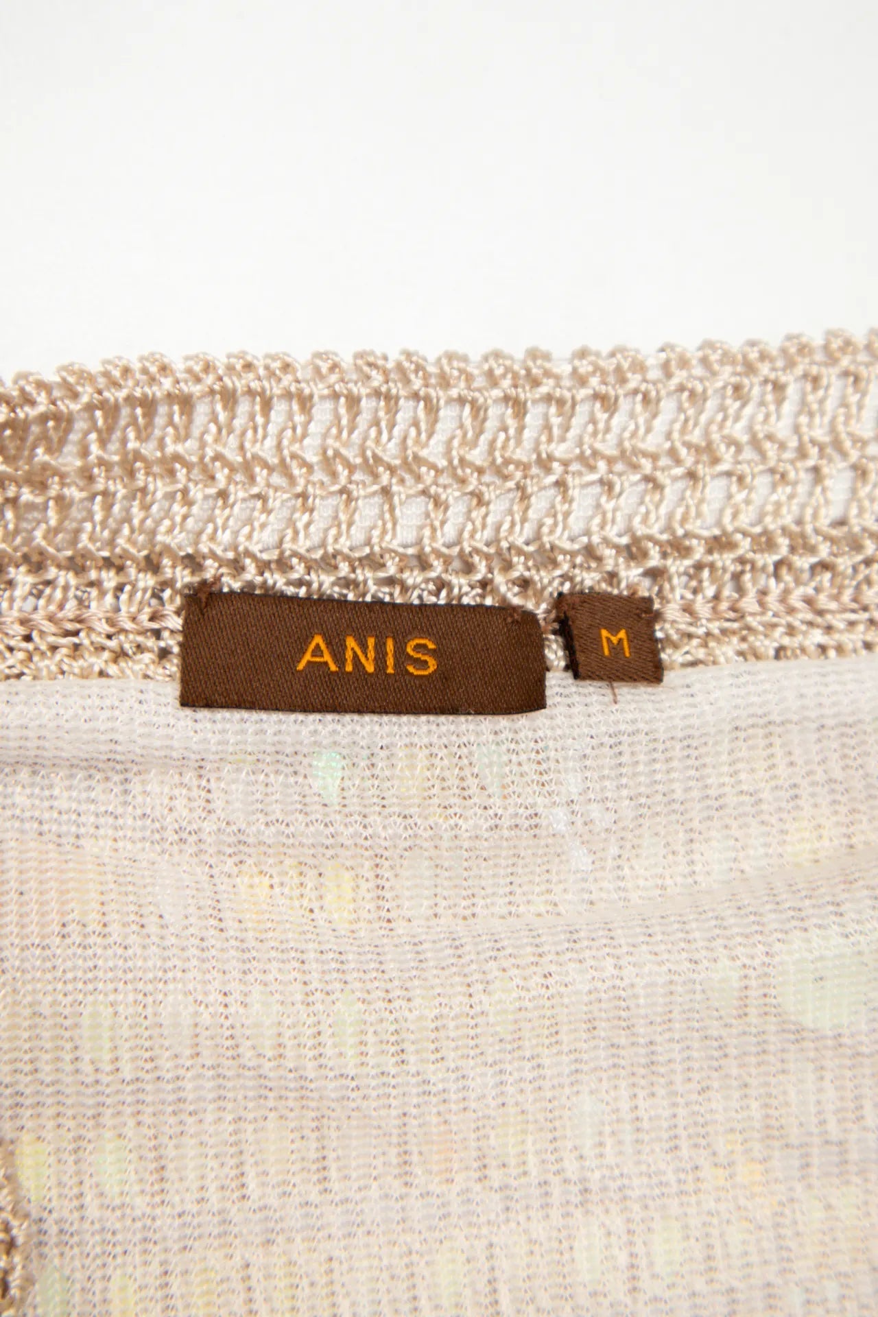 #12 Anis Strapless Sequin Tube Top Beige | c. 171 | Size 10
