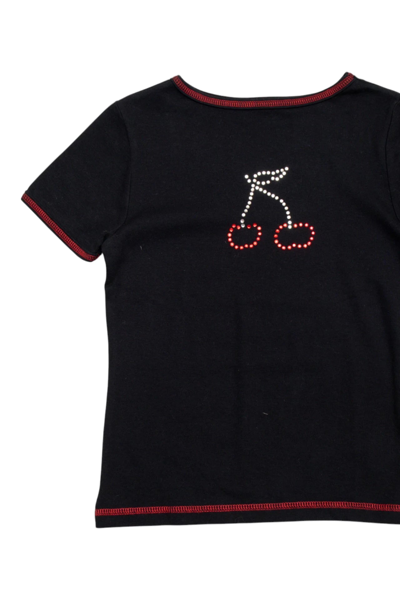 #38 Etam Short Sleeve T-shirt Black | c. 171 | Size 8