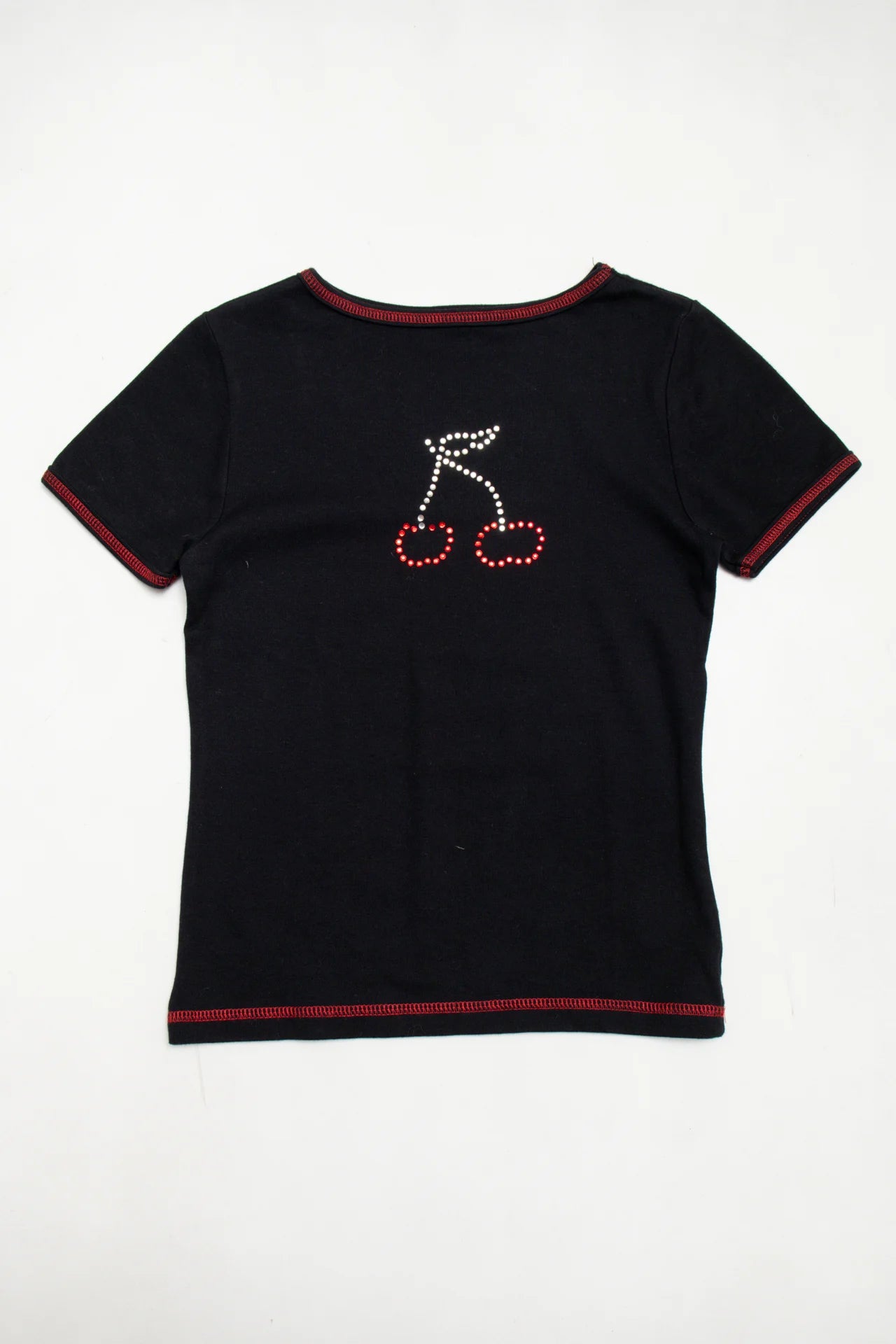 #38 Etam Short Sleeve T-shirt Black | c. 171 | Size 8