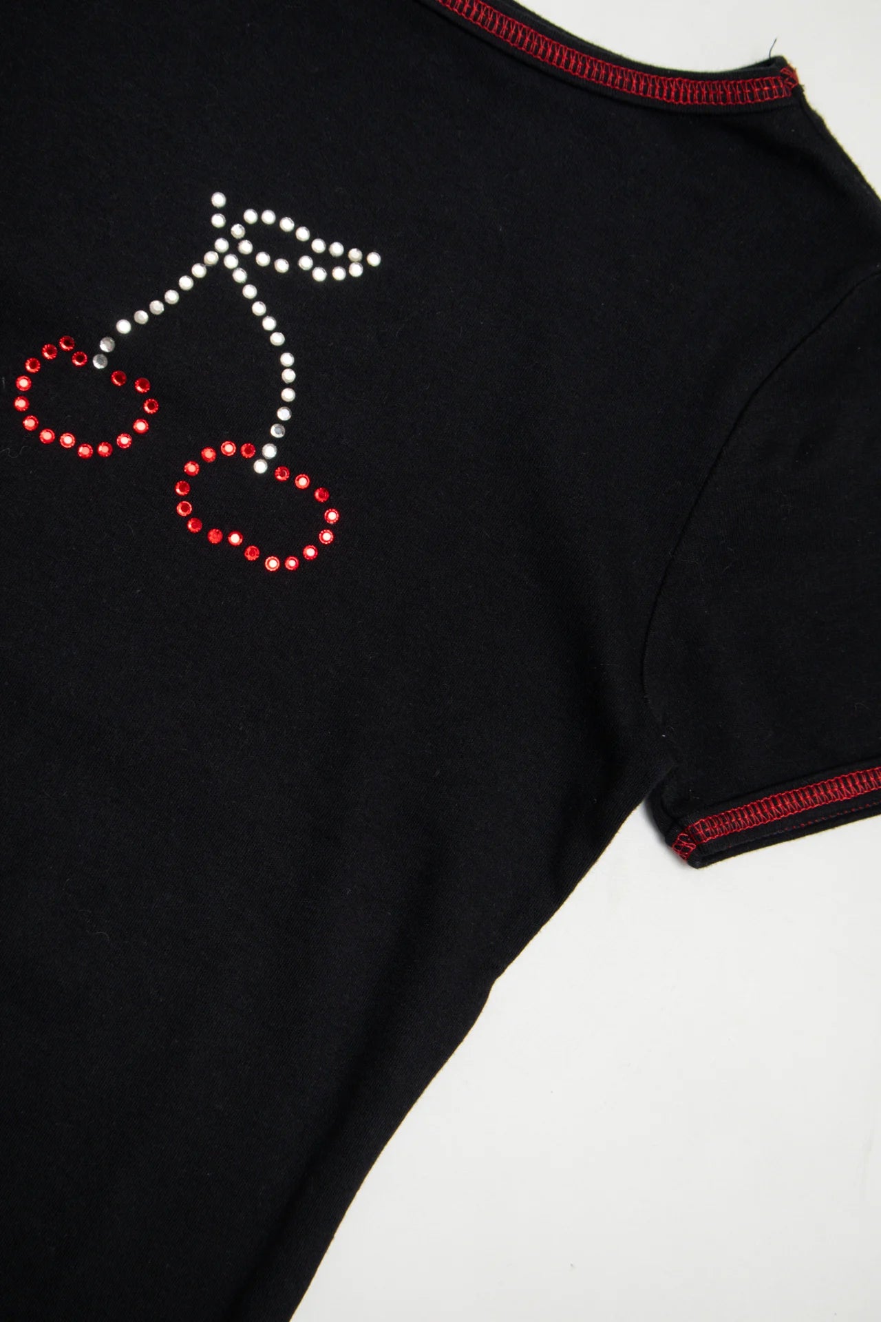 #38 Etam Short Sleeve T-shirt Black | c. 171 | Size 8