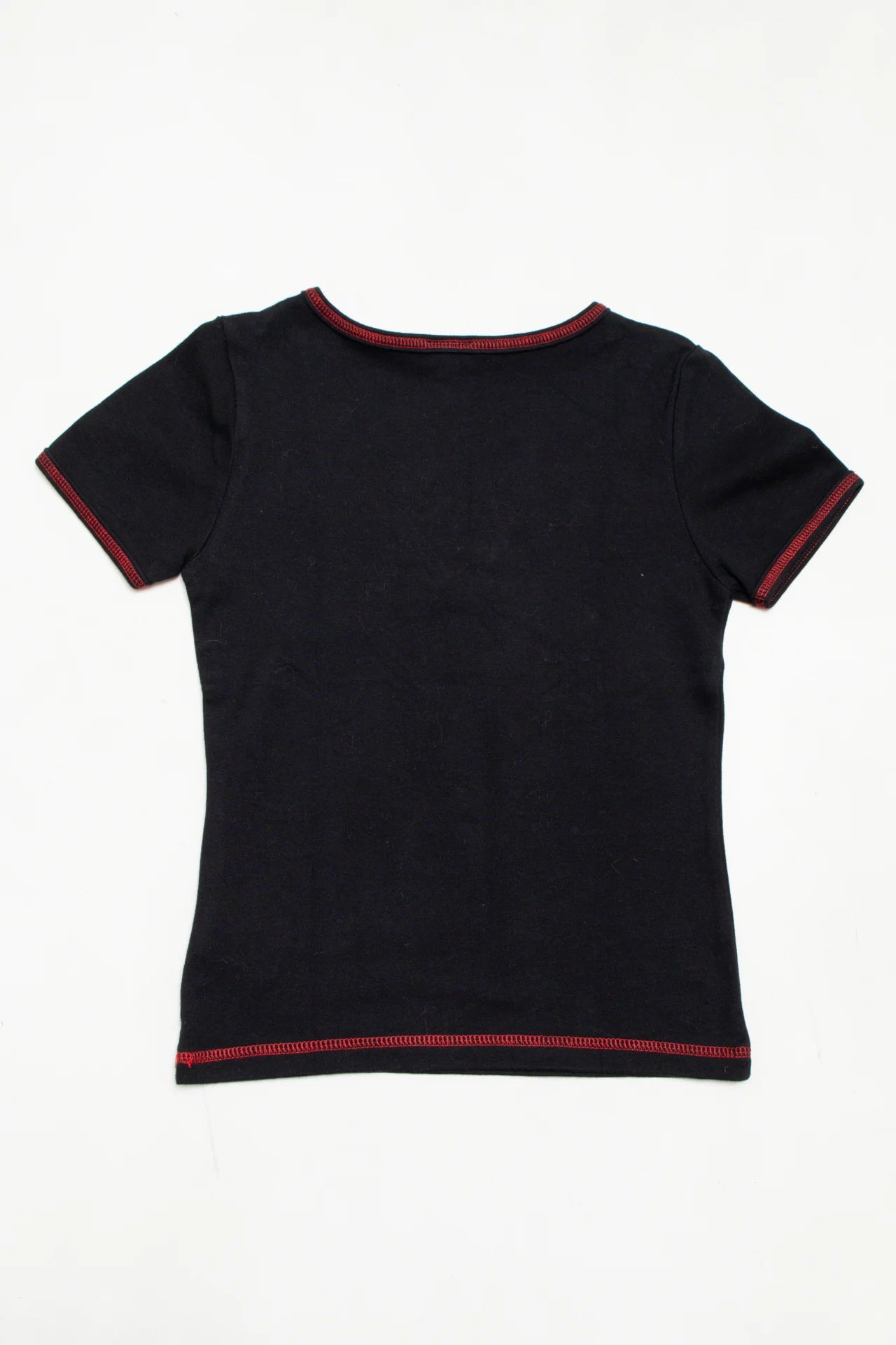 #38 Etam Short Sleeve T-shirt Black | c. 171 | Size 8