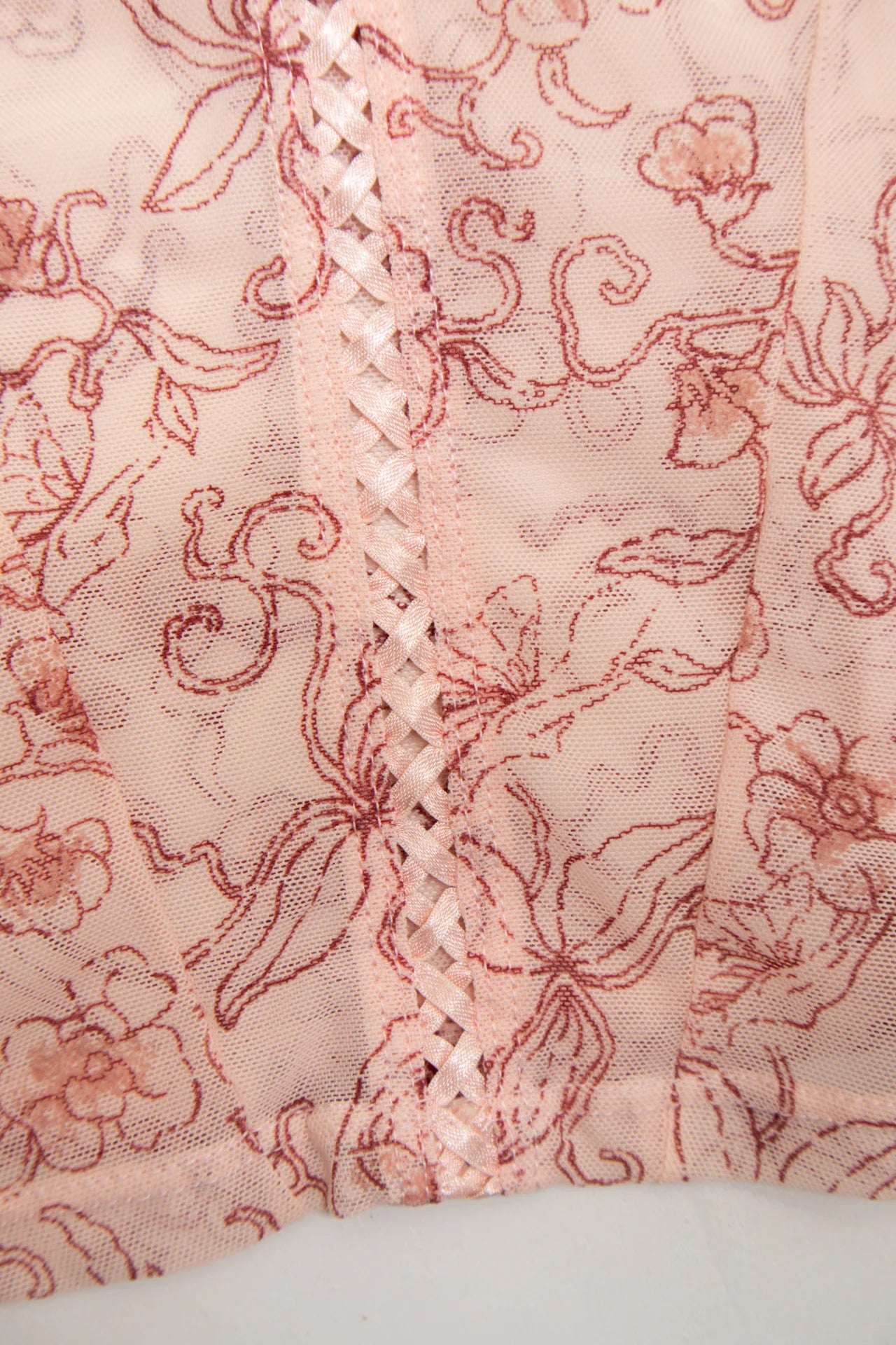 #43 Etam Lace Bustier Camisole Pink | c. 171 | Size 14B / 12