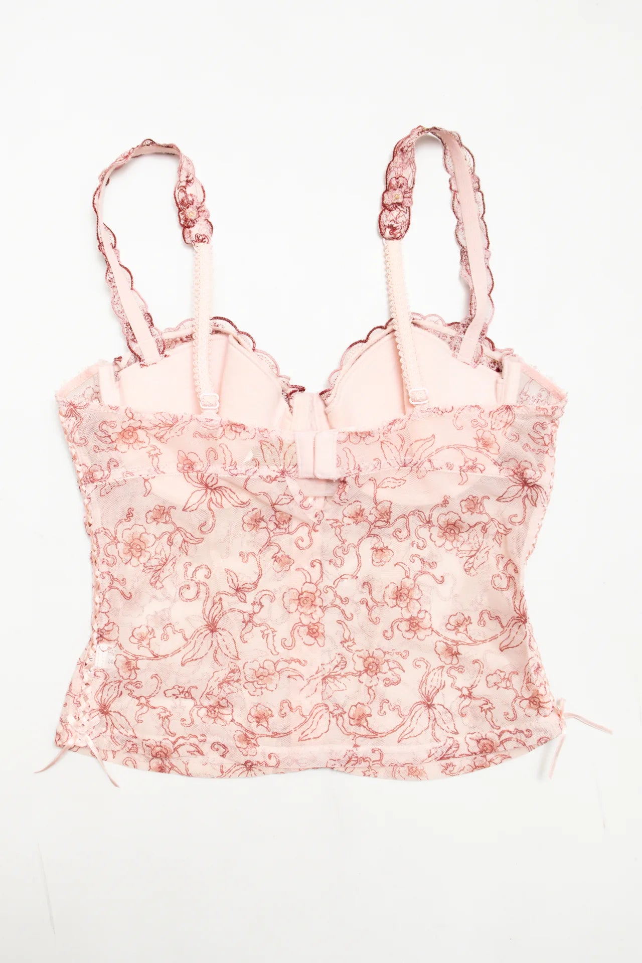 #43 Etam Lace Bustier Camisole Pink | c. 171 | Size 14B / 12