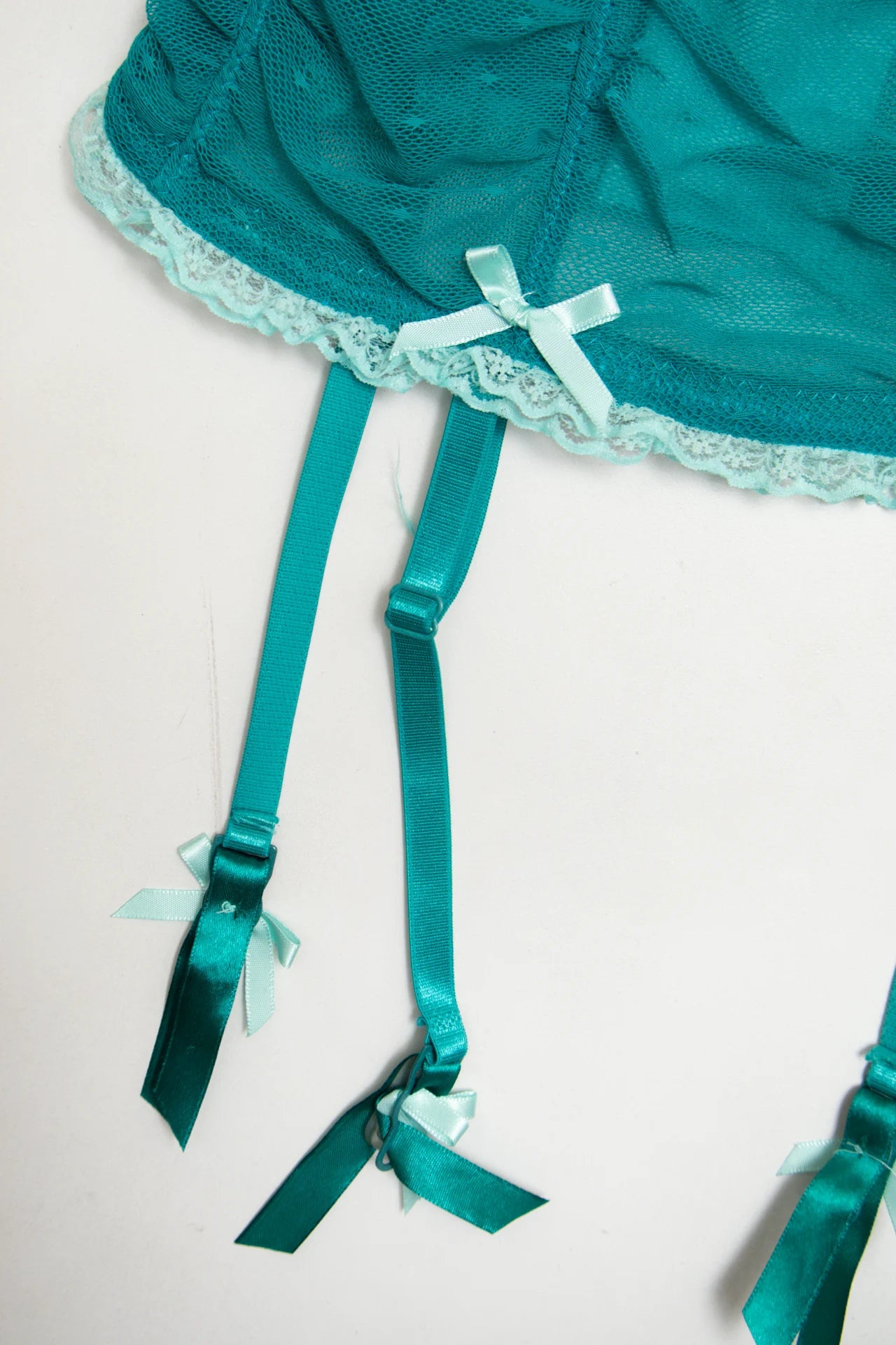 #61 Soleil Sucré Bustier Garter Top Green | c. 171 | Size 8 / 10D