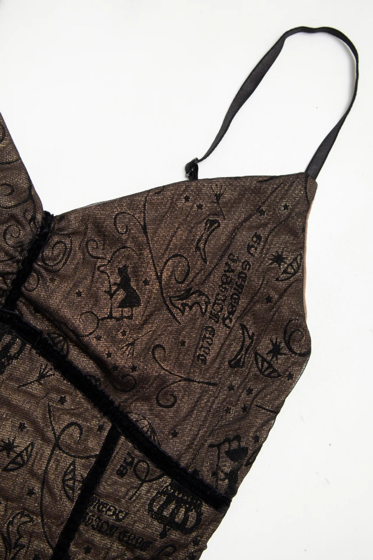 #74 F&e Fashion Elite Printed Camisole Top Brown | c. 171 | Size 10