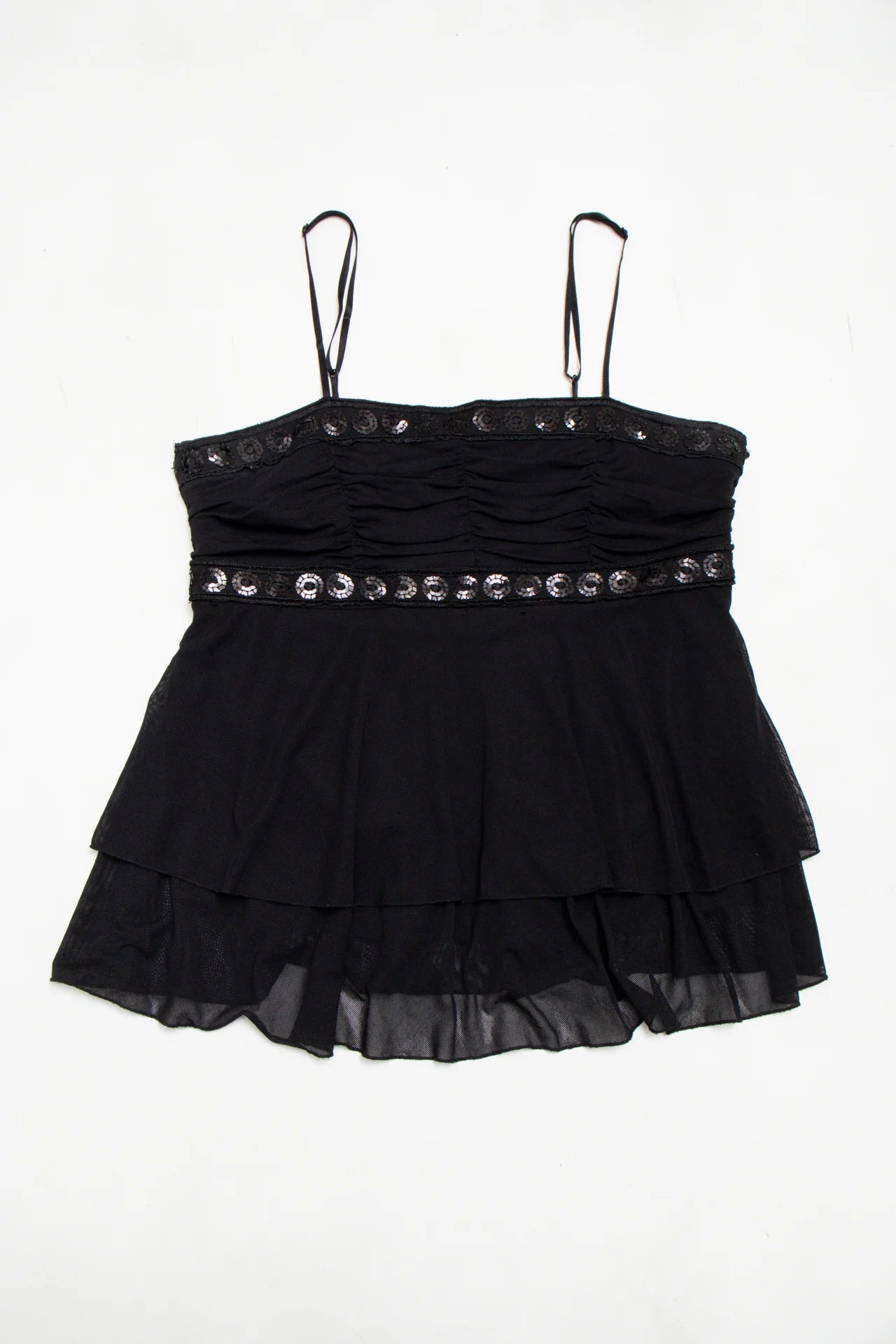 #78 Bisou Bisou Strappy Camisole Top Black | c. 171 | Size 12