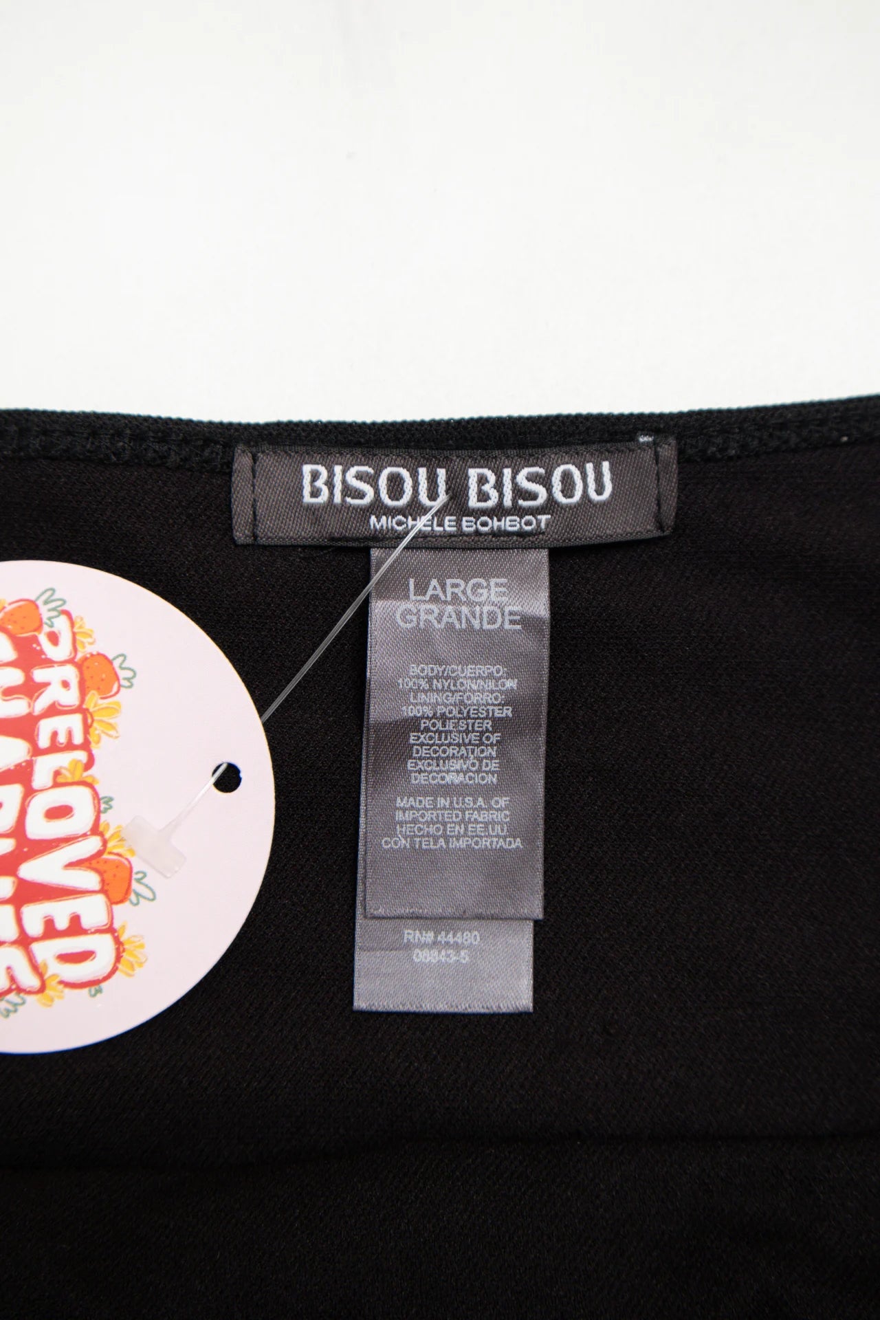 #78 Bisou Bisou Strappy Camisole Top Black | c. 171 | Size 12