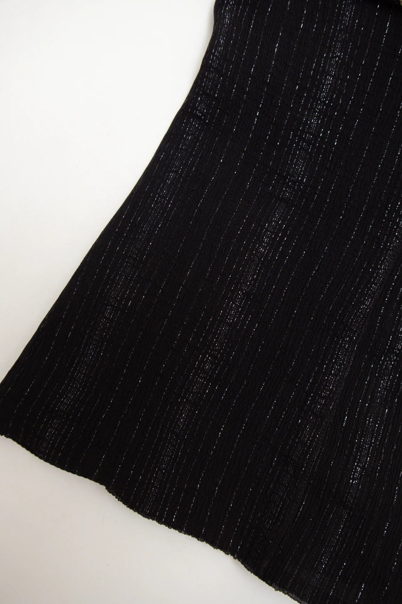 #82 Intimissimi Sequin-trimmed Pinstripe Camisole Top Black | c. 171 | Size 10