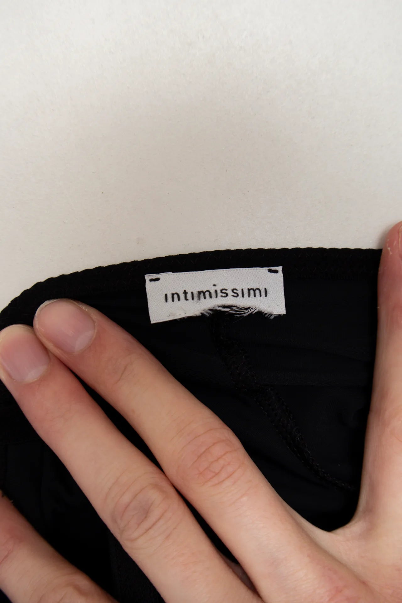 #82 Intimissimi Sequin-trimmed Pinstripe Camisole Top Black | c. 171 | Size 10