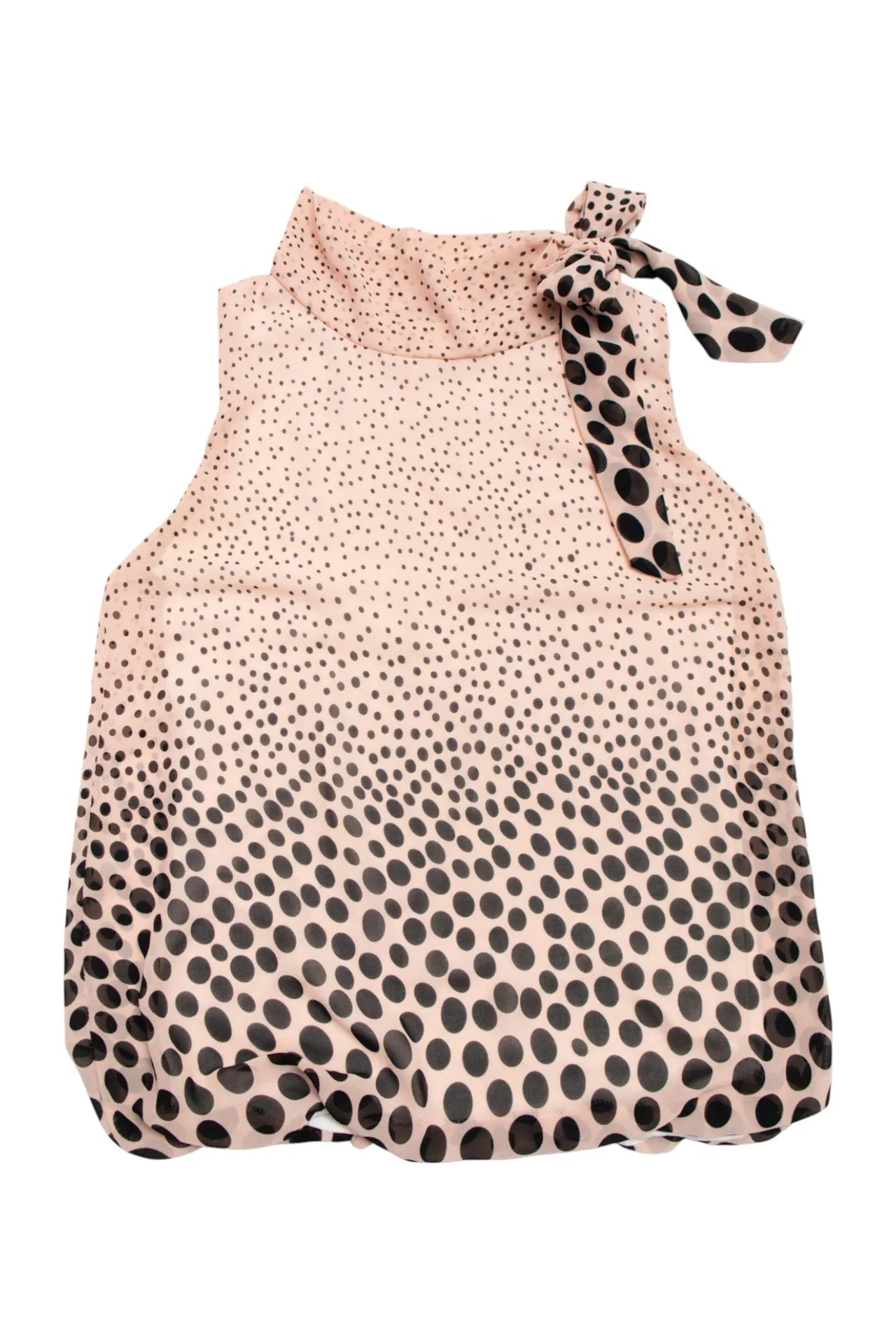 #94 Sleeveless High-neck Bow Blouse Pink | c. 171 | Size 12