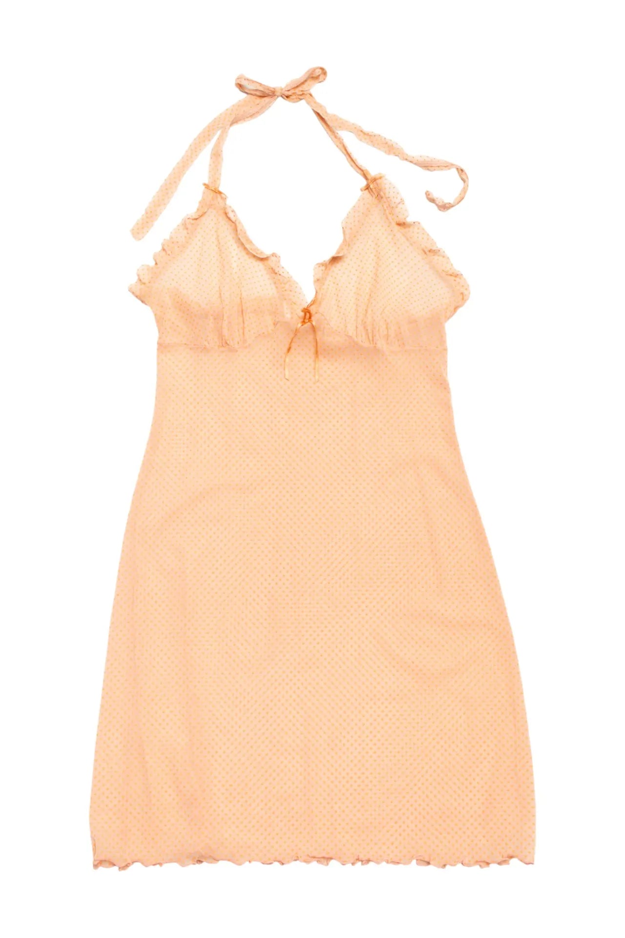 #100 Slip Dress / Nightdress Orange | c. | Size 8
