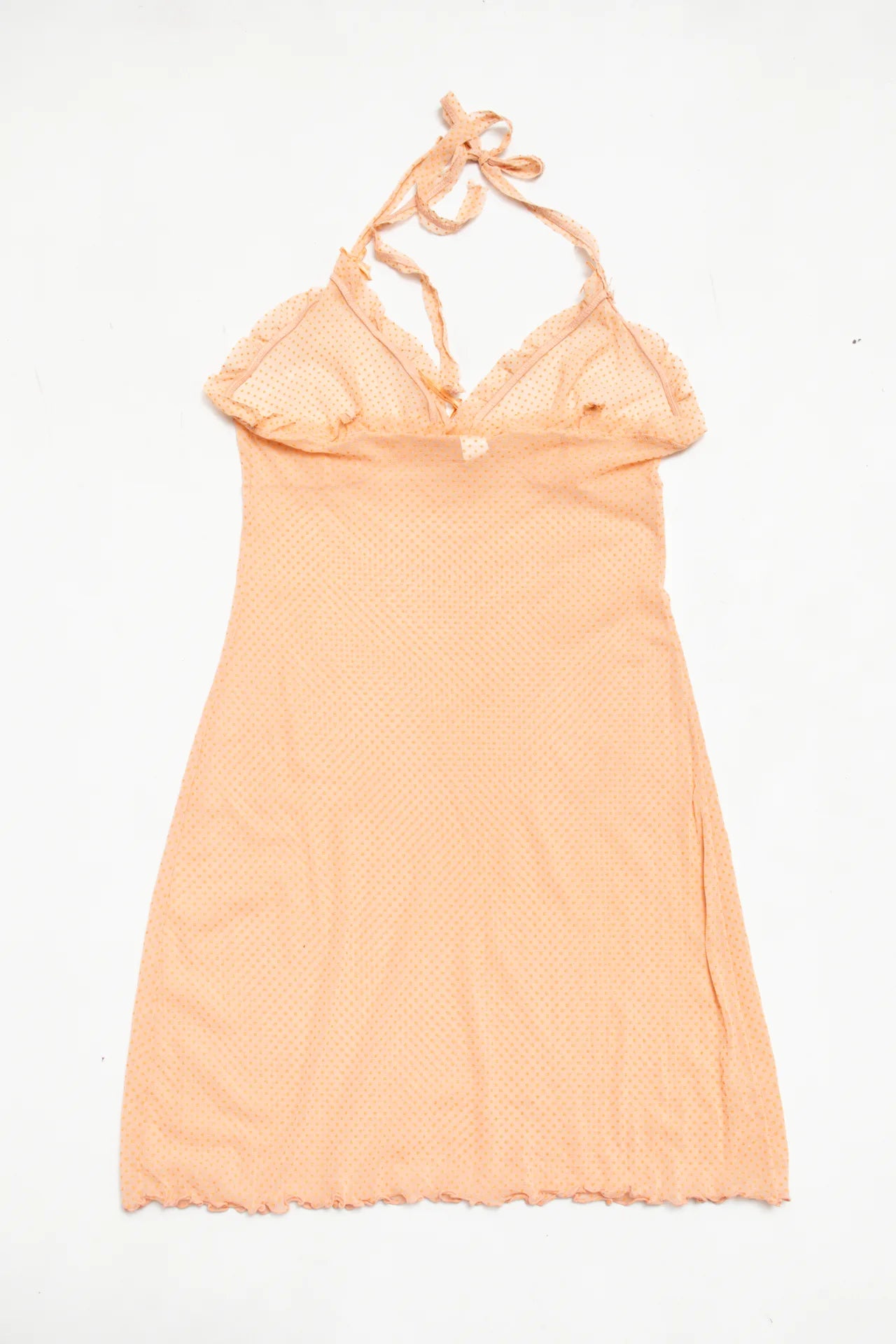 #100 Slip Dress / Nightdress Orange | c. | Size 8