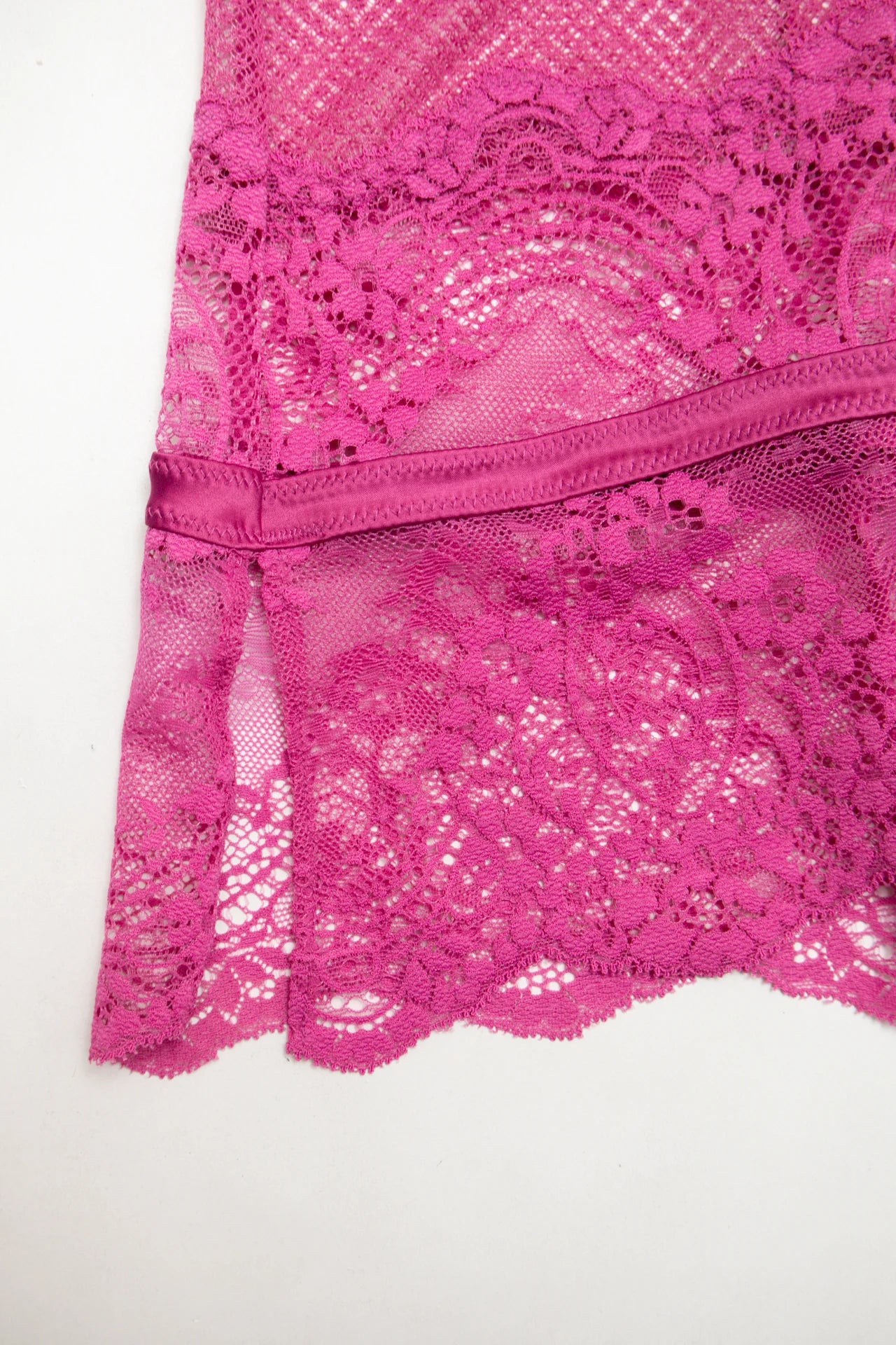#111 Lace Mesh Chemise Pink | c. | Size 10 12