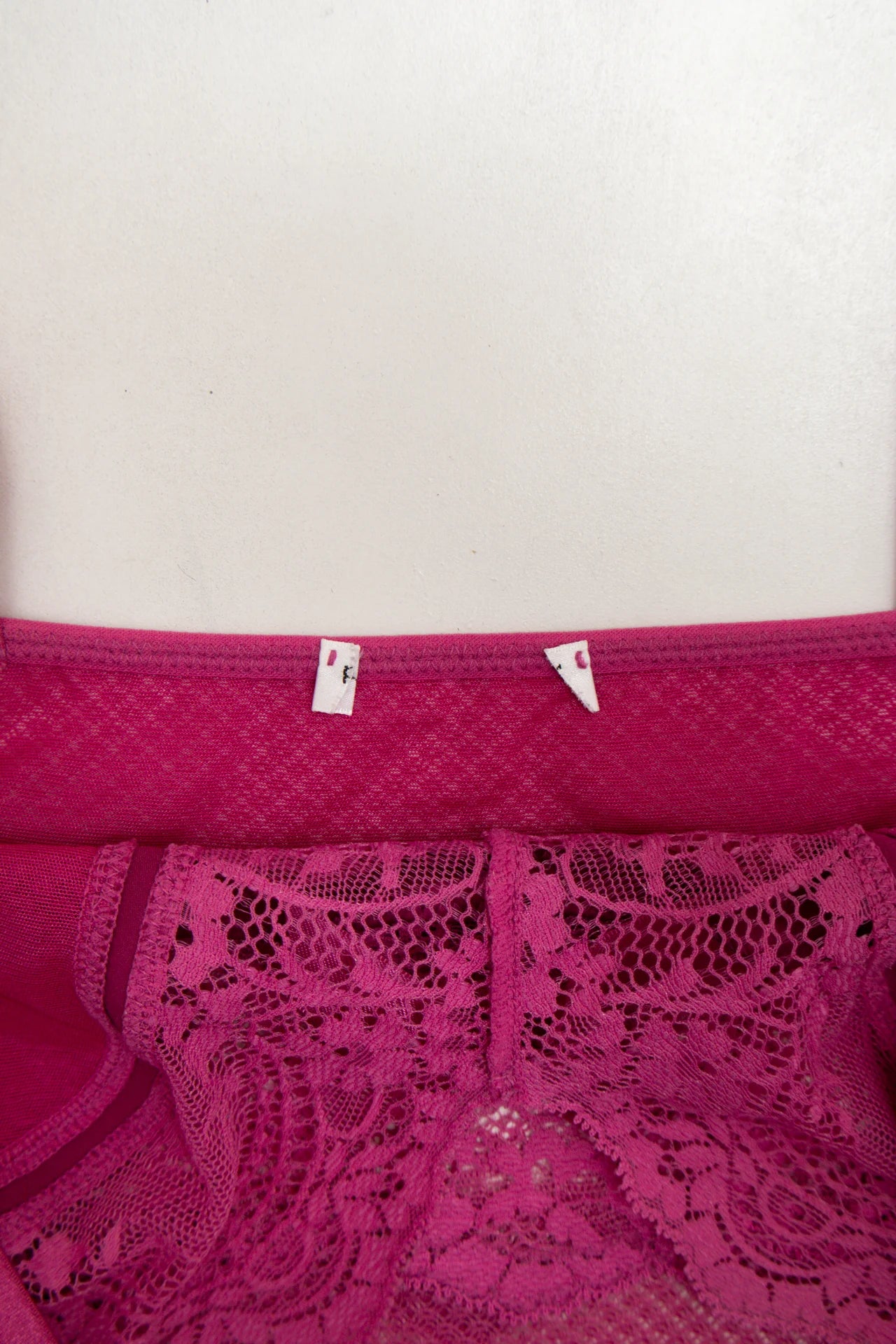 #111 Lace Mesh Chemise Pink | c. | Size 10 12