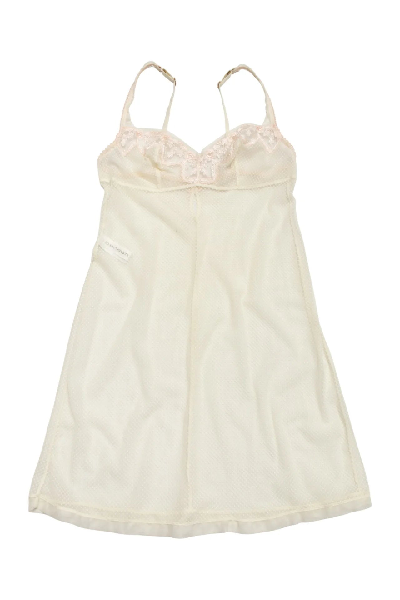 #116 Bendon Mesh Chemise / Slip Beige | c. | Size 10/12