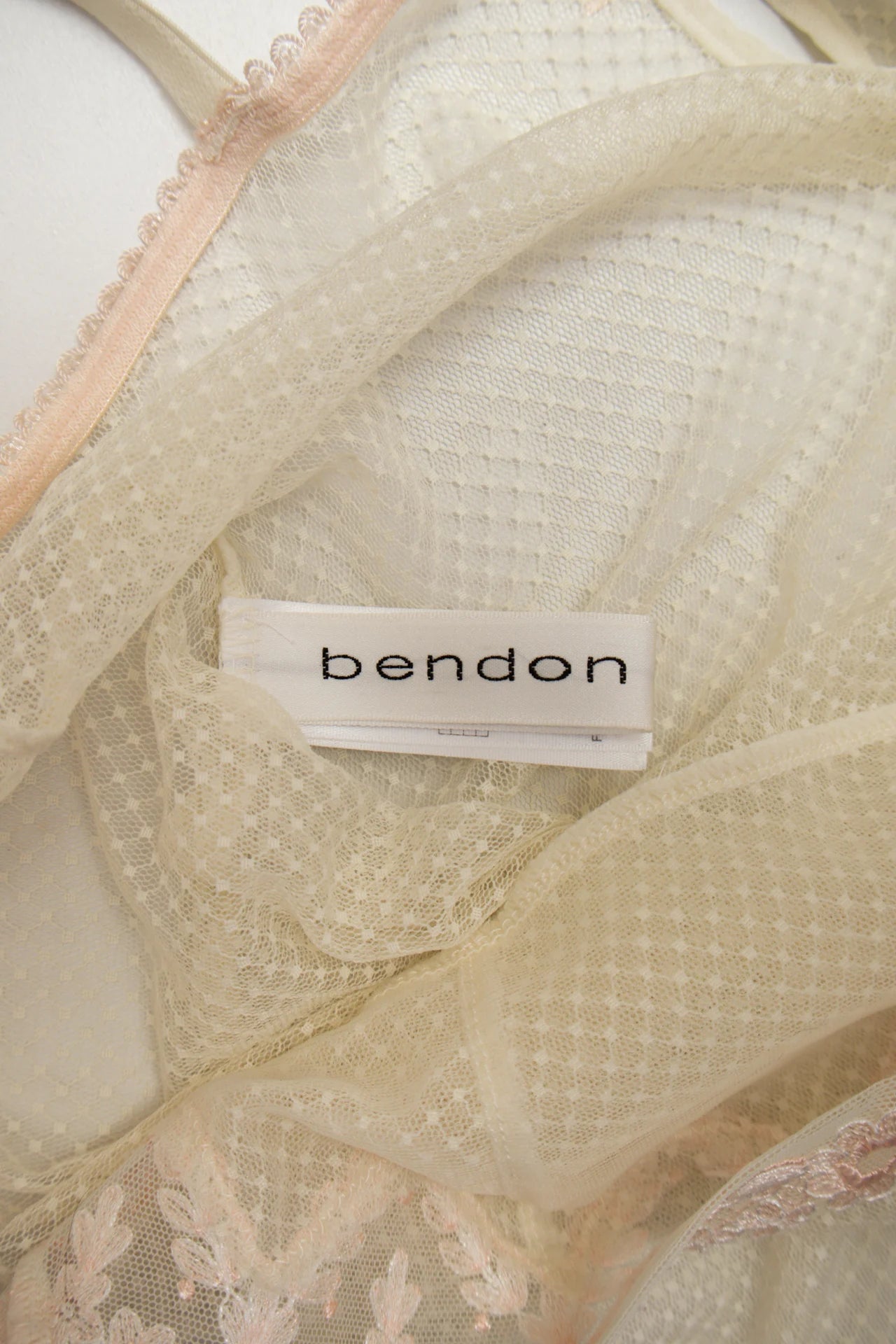 #116 Bendon Mesh Chemise / Slip Beige | c. | Size 10/12