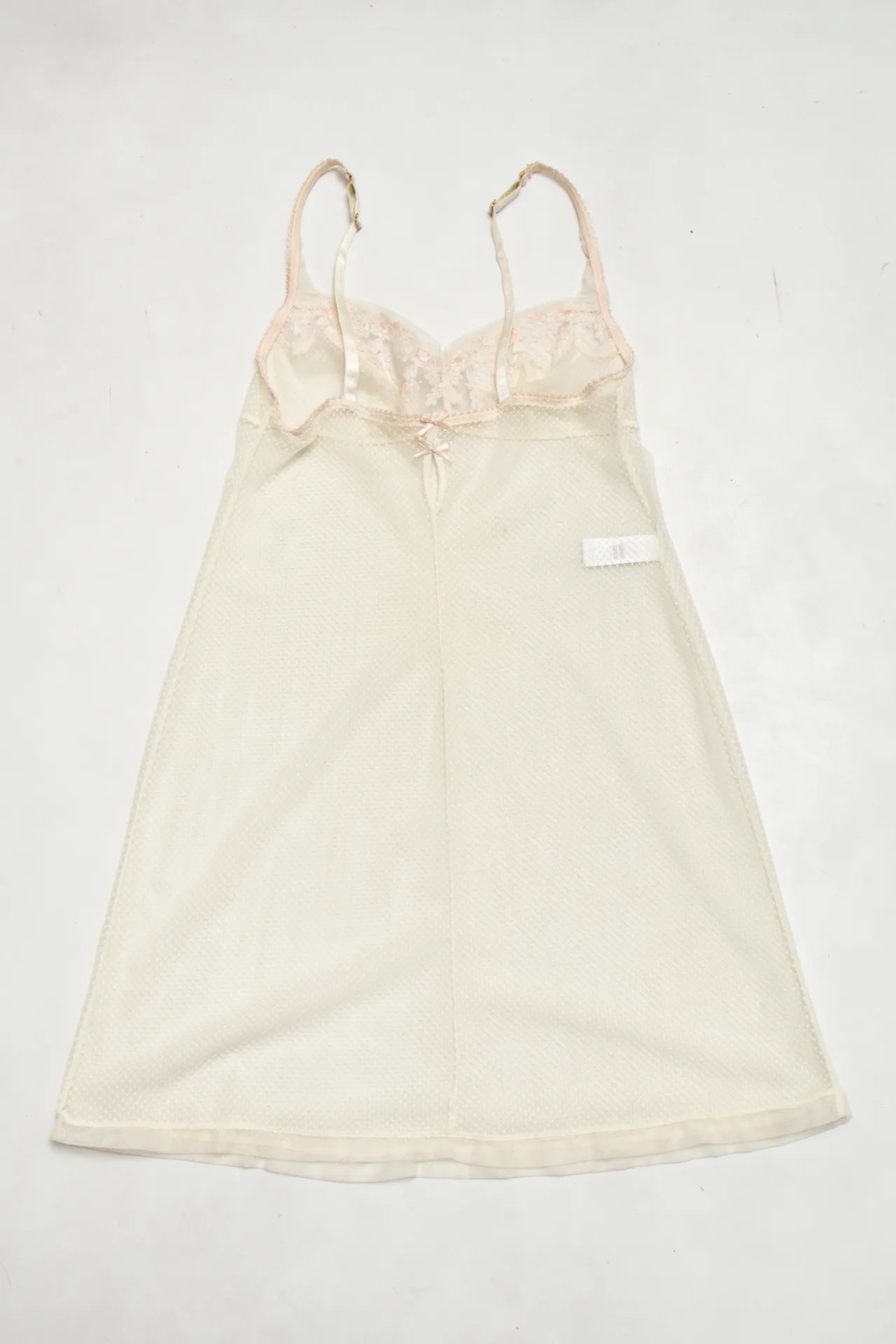 #116 Bendon Mesh Chemise / Slip Beige | c. | Size 10/12