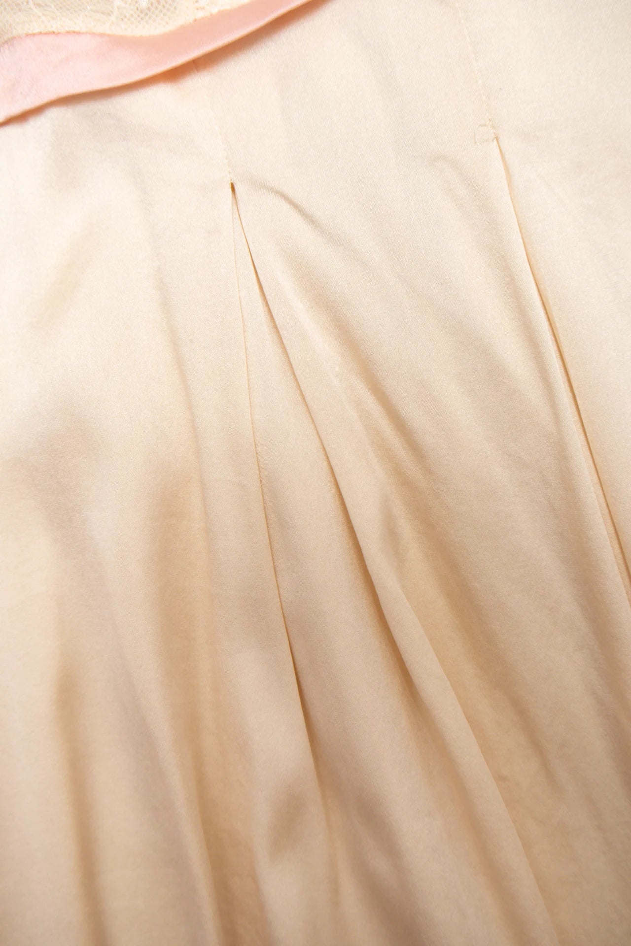 #120 Elle Macpherson Intimates Satin Lace Babydoll Chemise Beige | c. | Size 10