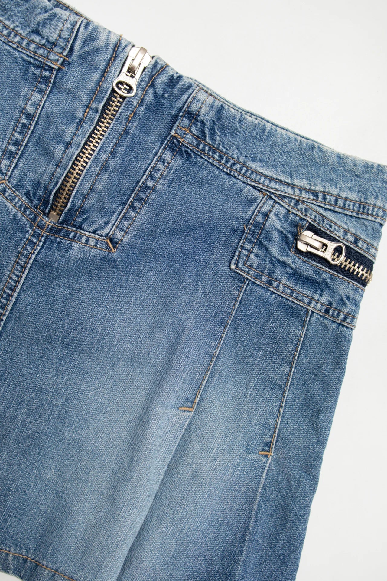 #137 Soeur Star Denim Mini Skirt Blue | c. 171 | Size 8