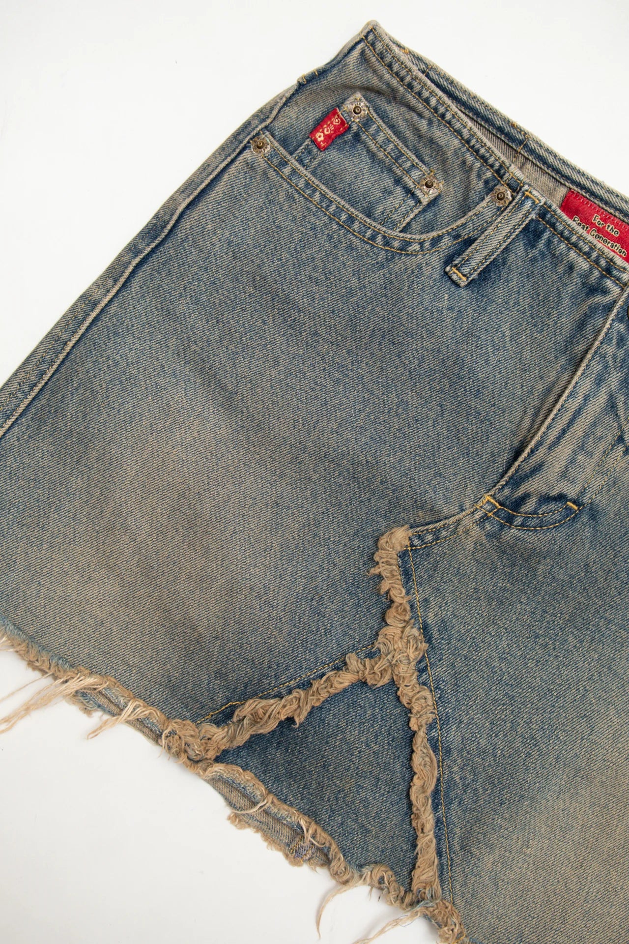 #139 Mudd Jeans Denim Mini Skirt Blue | c. 171 | Size 6/8