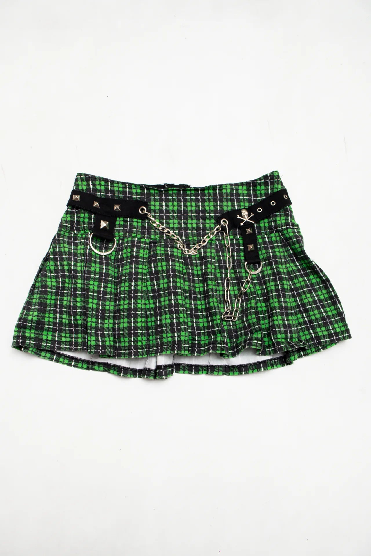 #140 Tripp Nyc Plaid Mini Skirt Green | c. 171 | Size 8