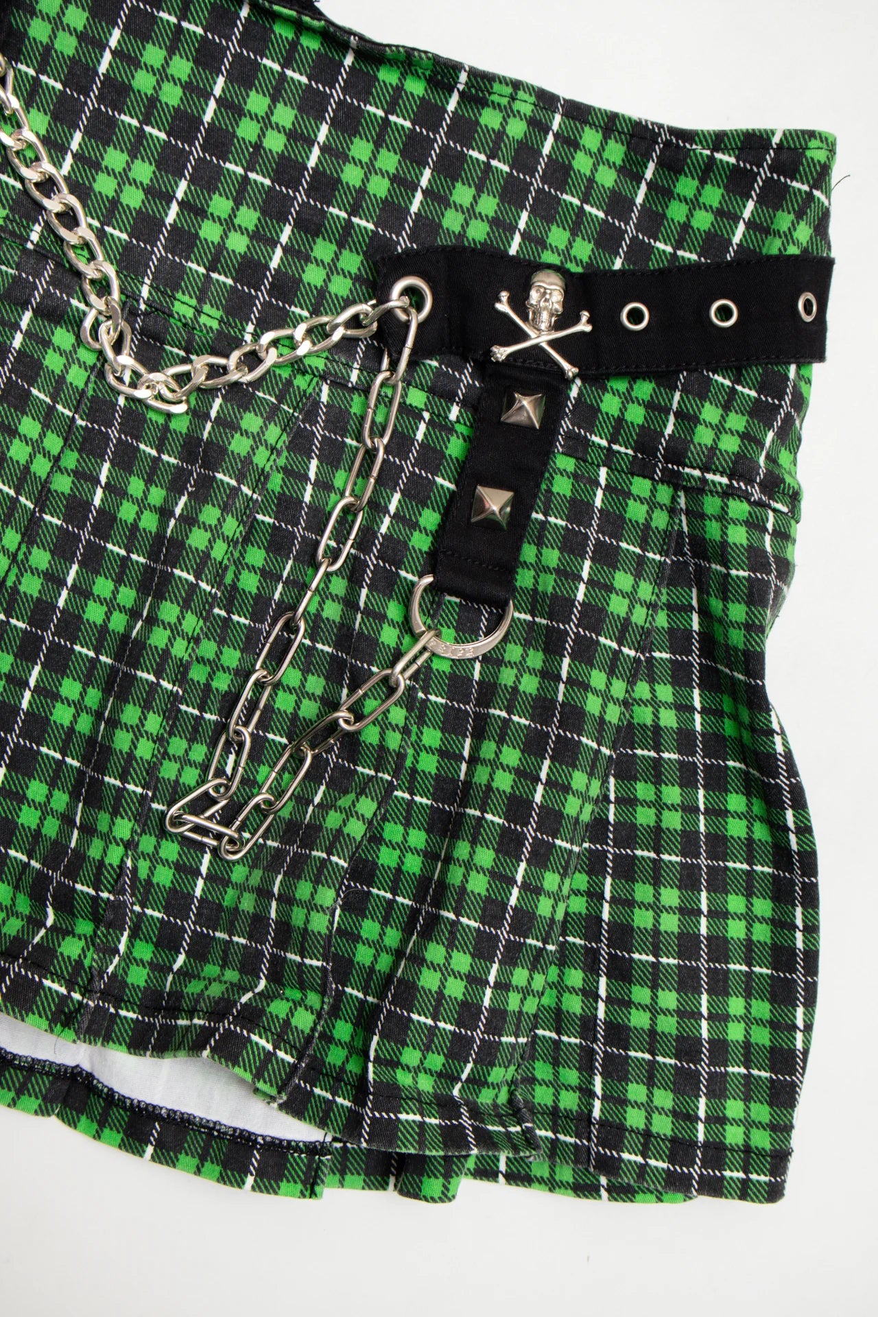 #140 Tripp Nyc Plaid Mini Skirt Green | c. 171 | Size 8