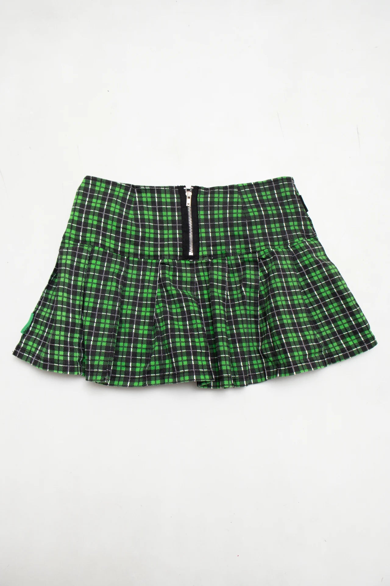 #140 Tripp Nyc Plaid Mini Skirt Green | c. 171 | Size 8