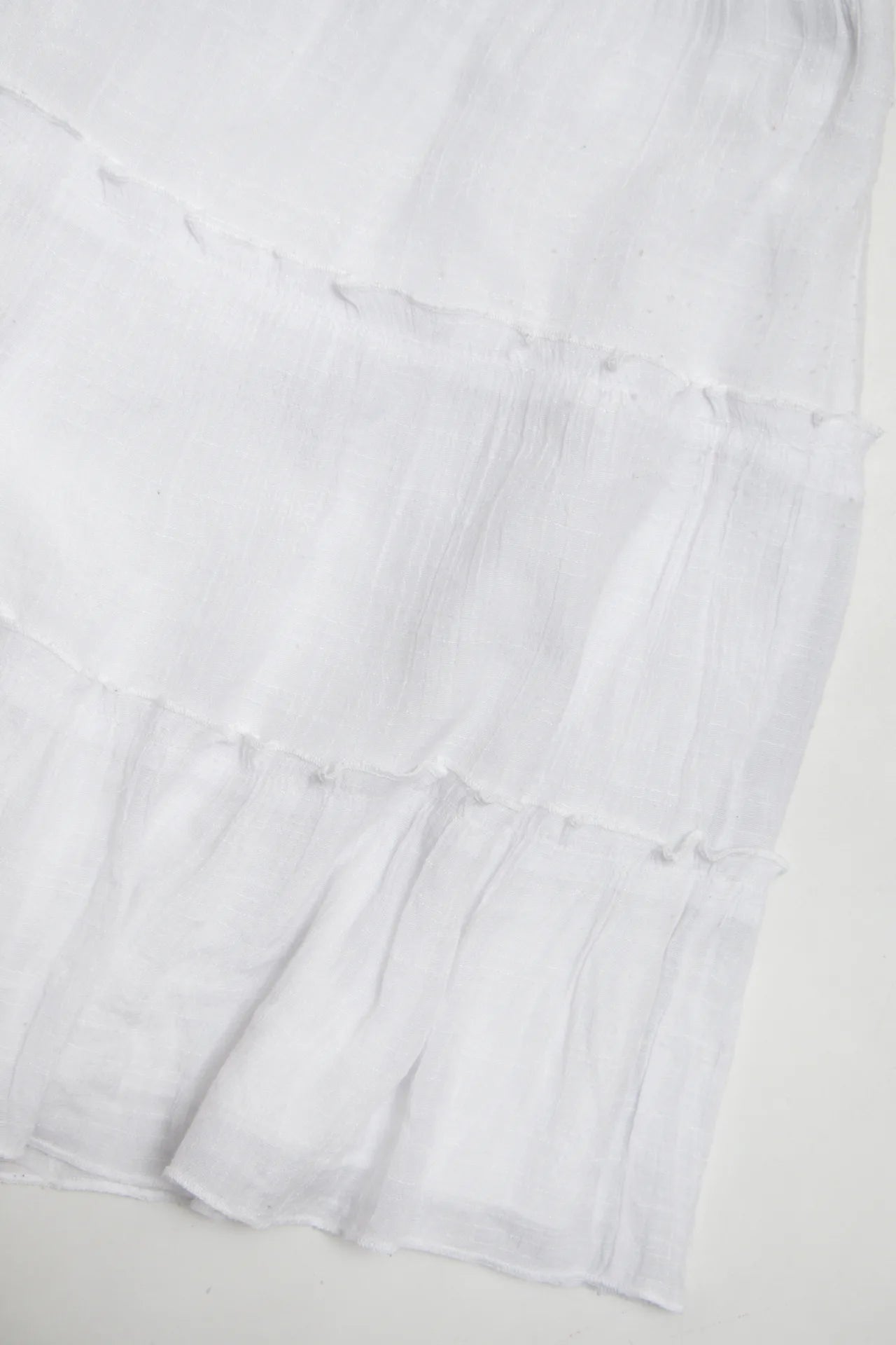 #161 By&by Tiered Mini Skirt White | c. 171 | Size 10