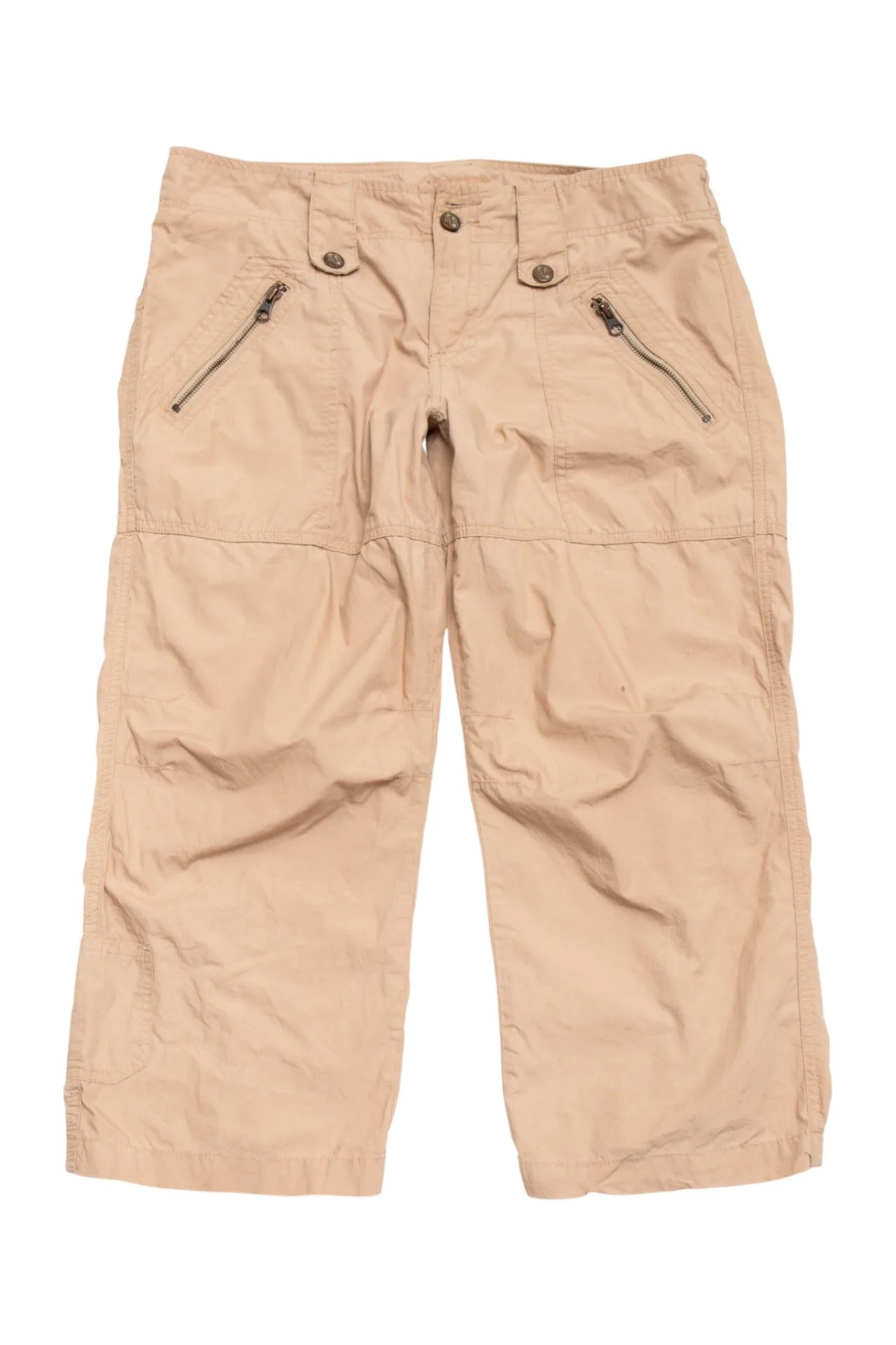 #162 Seethru Soul Cropped Utility Pants Beige | c. 171 | Size 12