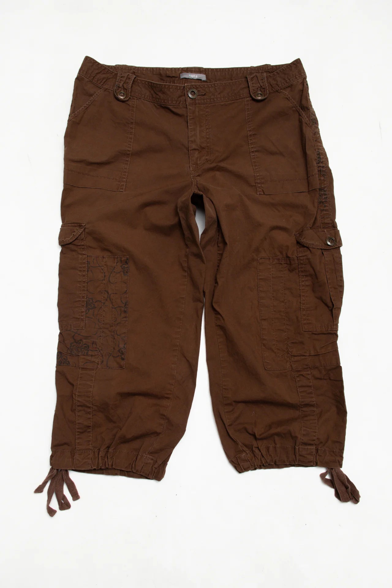 #167 Apt. 9 Cargo Capri Pants Brown | c. 171 | Size 12