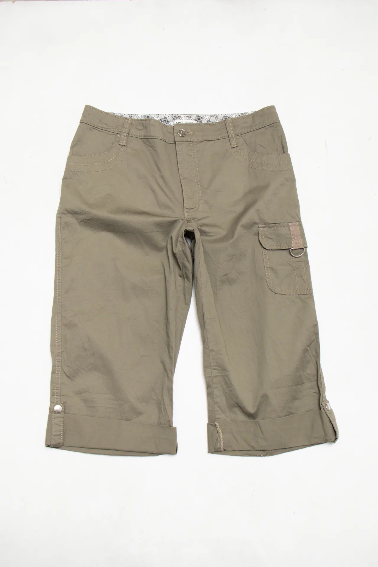 #168 Lee Capri Pants Green | c. 171 | Size 10/12