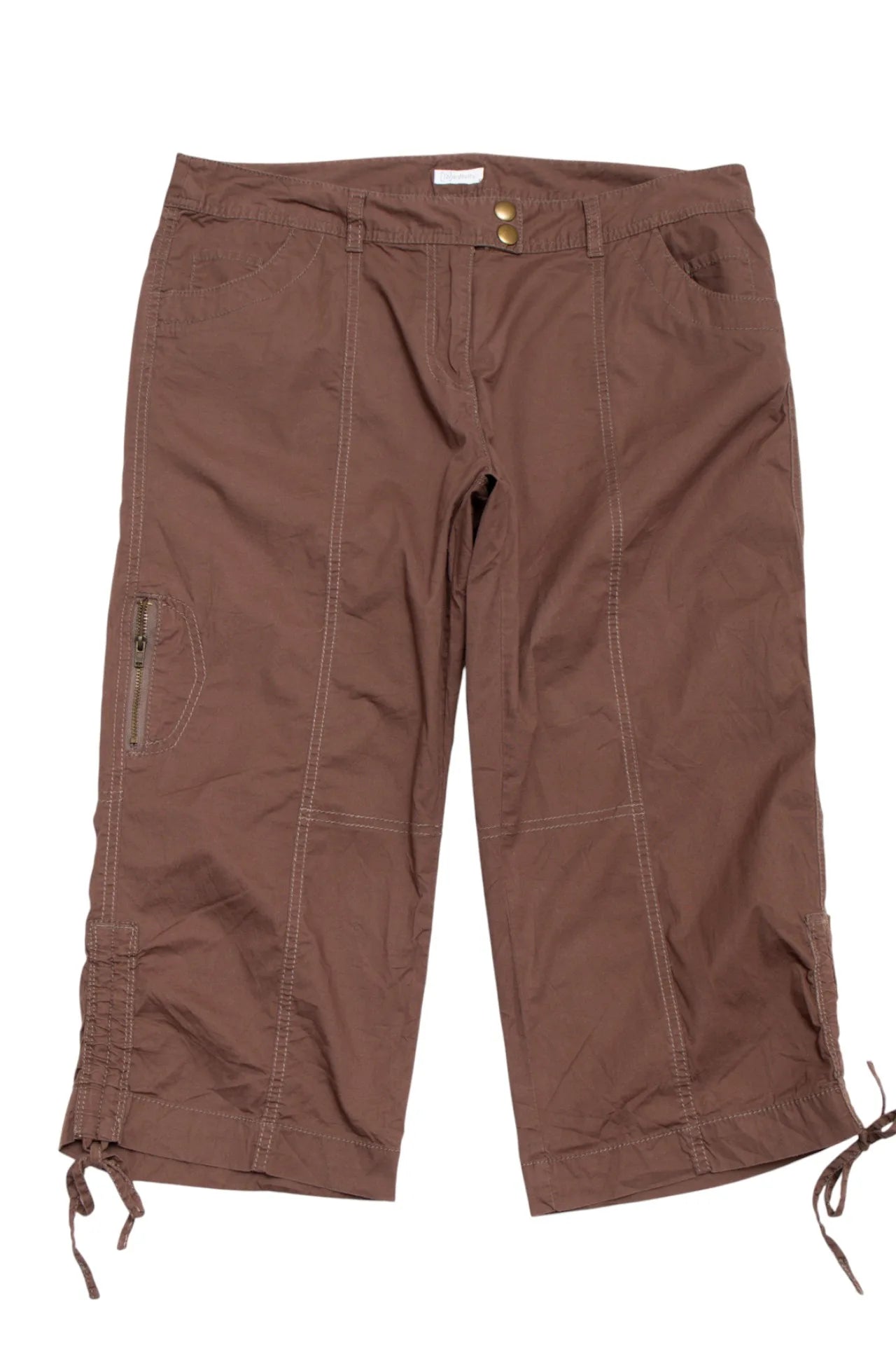 #167 Relativity Cropped Cargo Pants Brown | c. 171 | Size 12