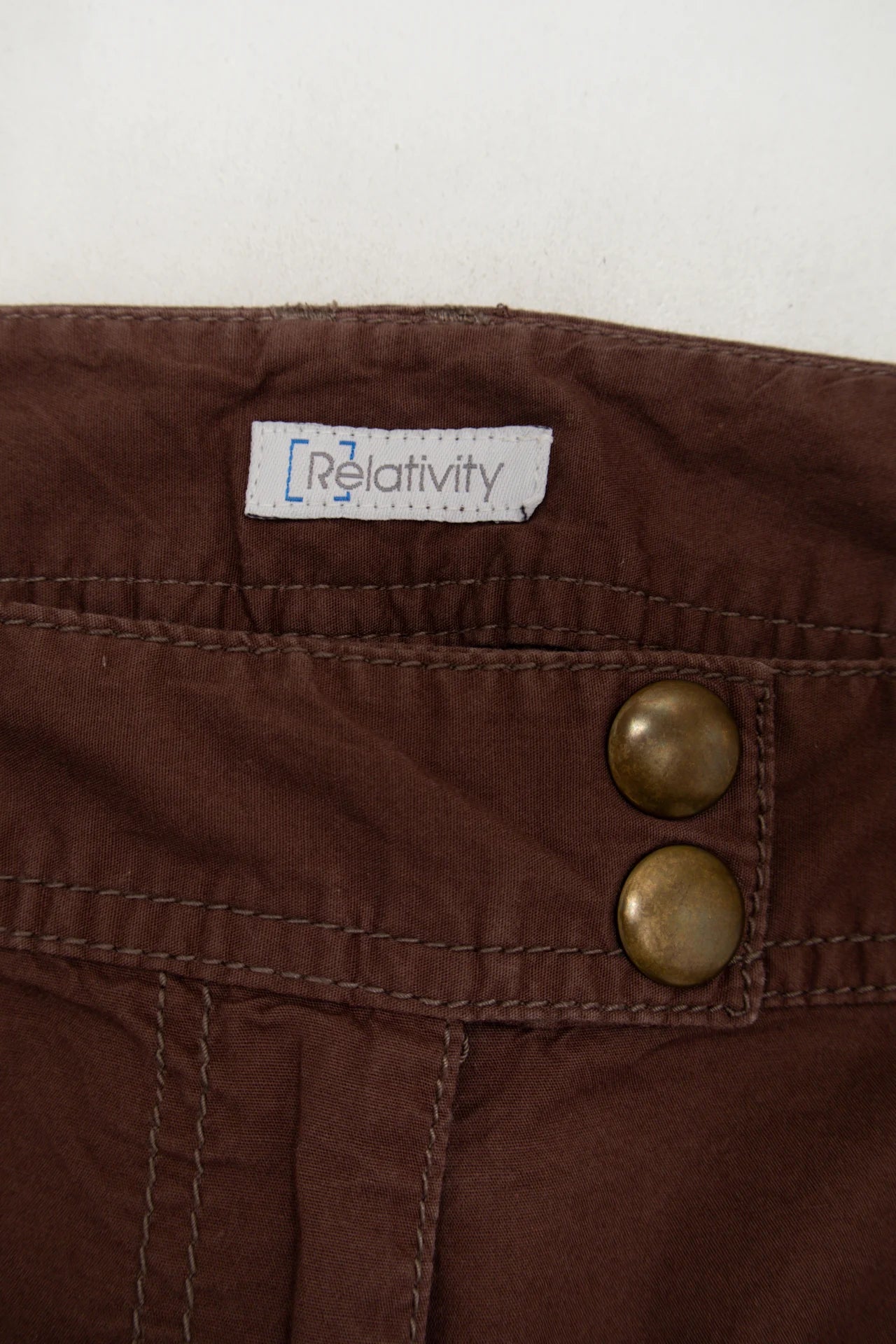 #167 Relativity Cropped Cargo Pants Brown | c. 171 | Size 12