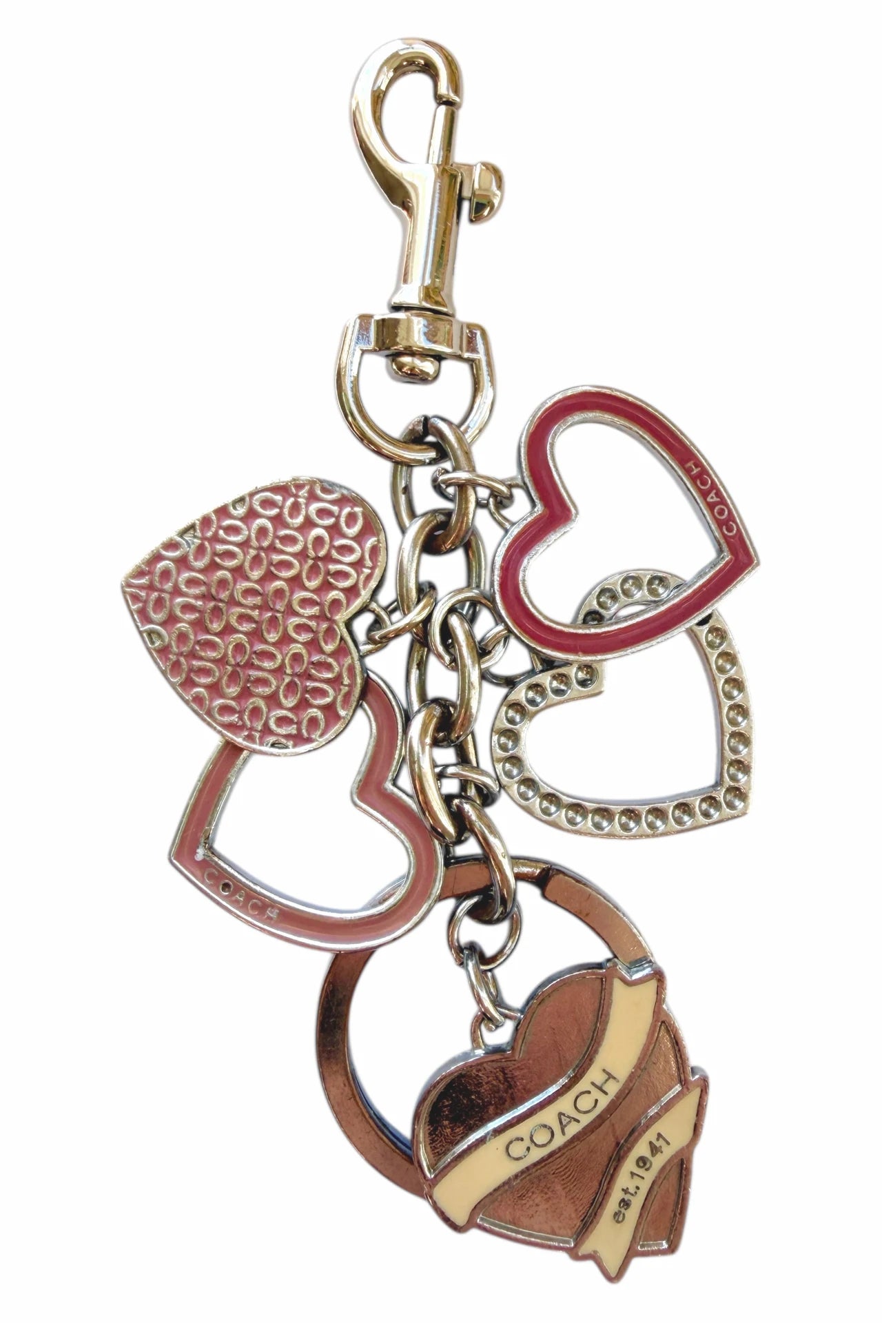 # Coach Keychain / Bag Charm Gold | c. | Size