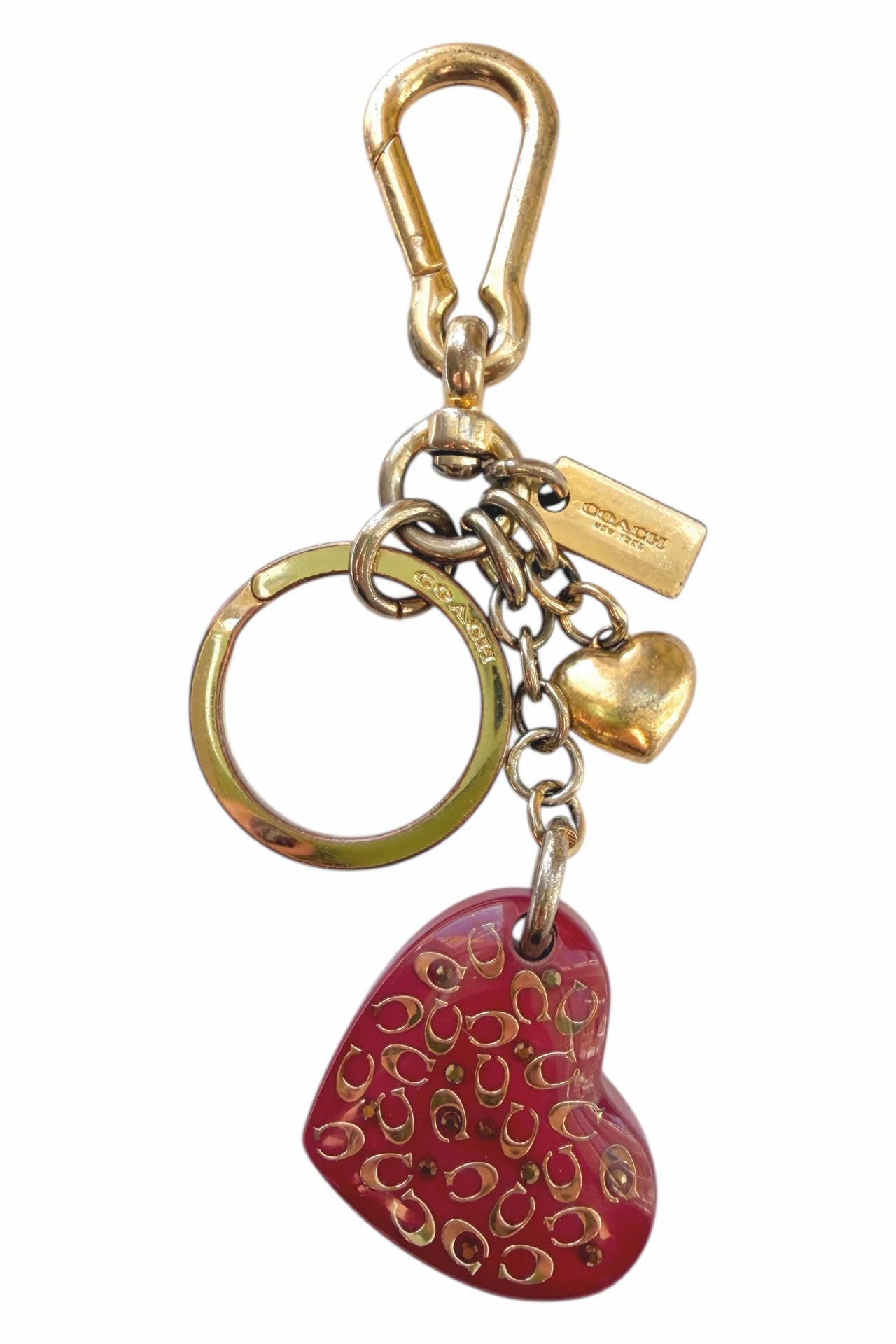 #11 Coach Keychain / Bag Charm Gold | c. | Size