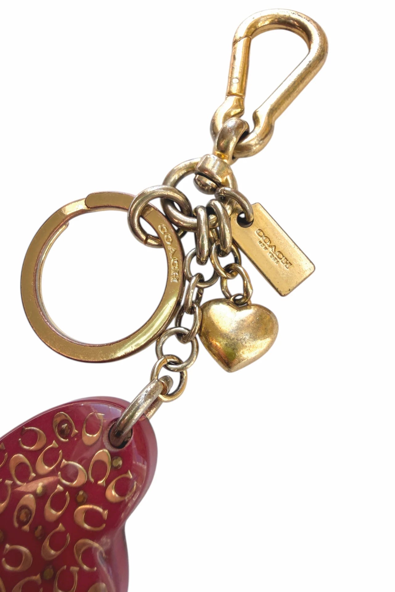 #11 Coach Keychain / Bag Charm Gold | c. | Size