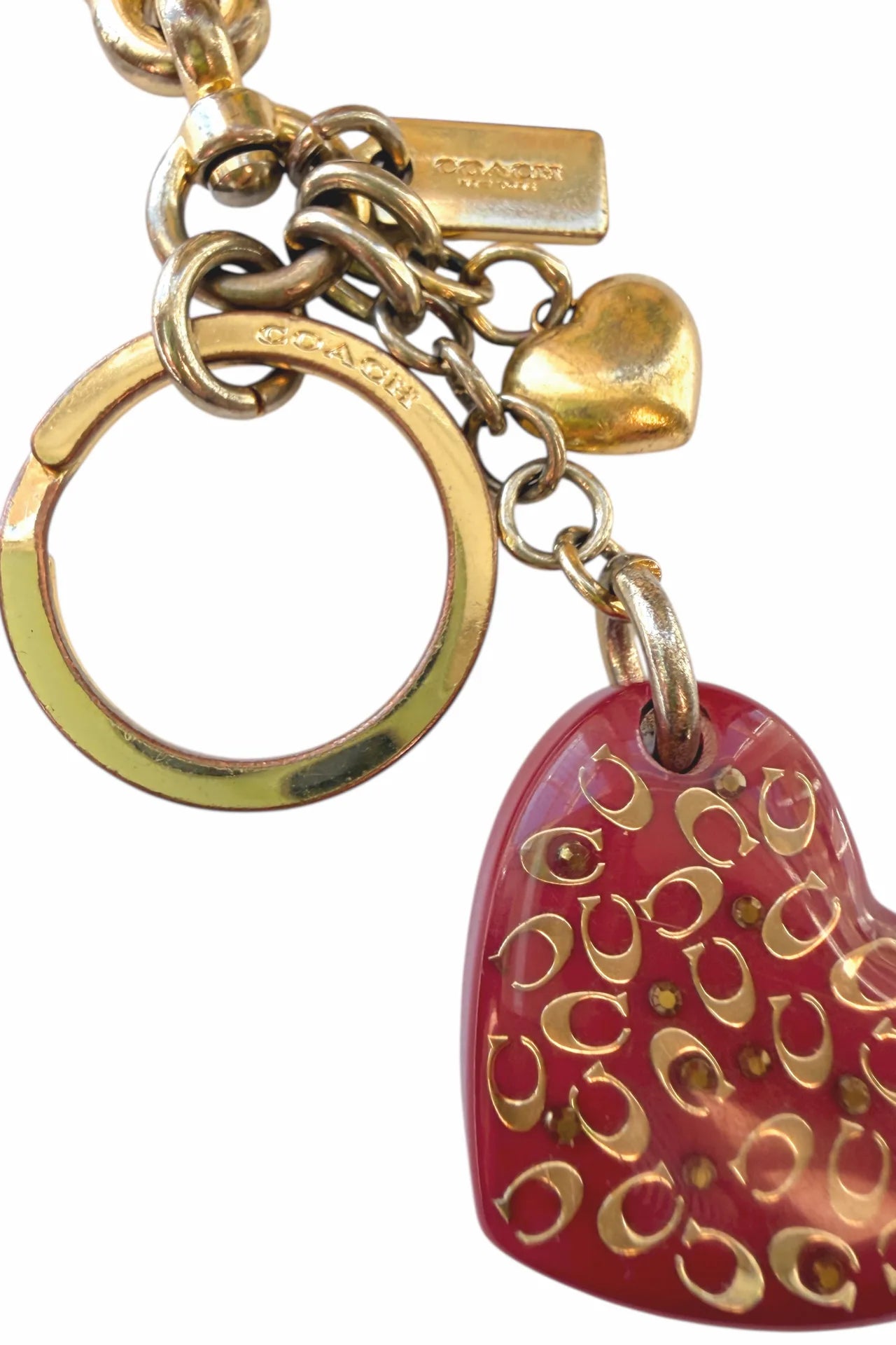 #11 Coach Keychain / Bag Charm Gold | c. | Size