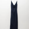 #189 Beaded Slip Dress Navy | c. 171 | Size 10