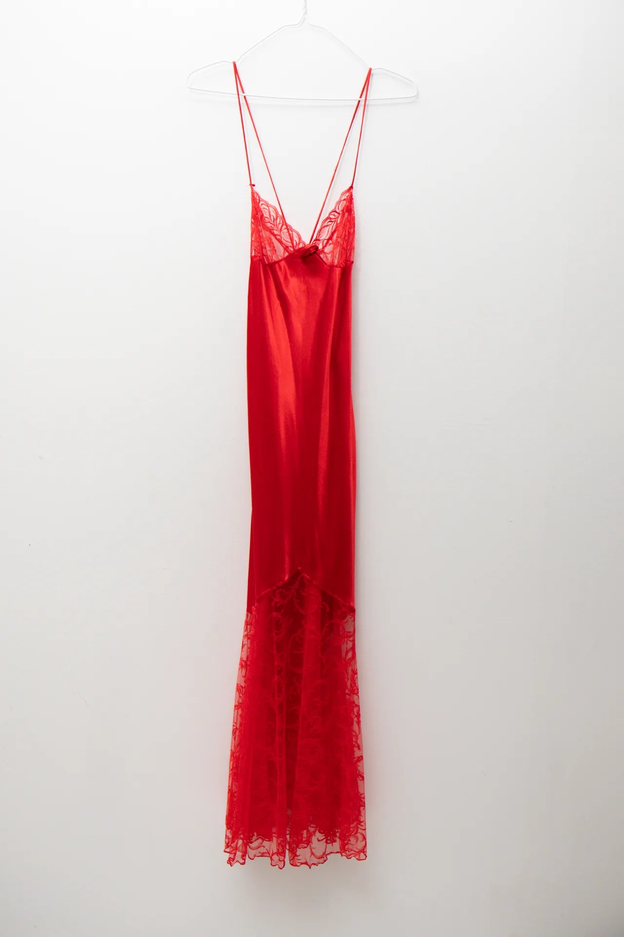 #191 The Pleasure Company Slip Dress / Nightgown Red | c. 171 | Size 6