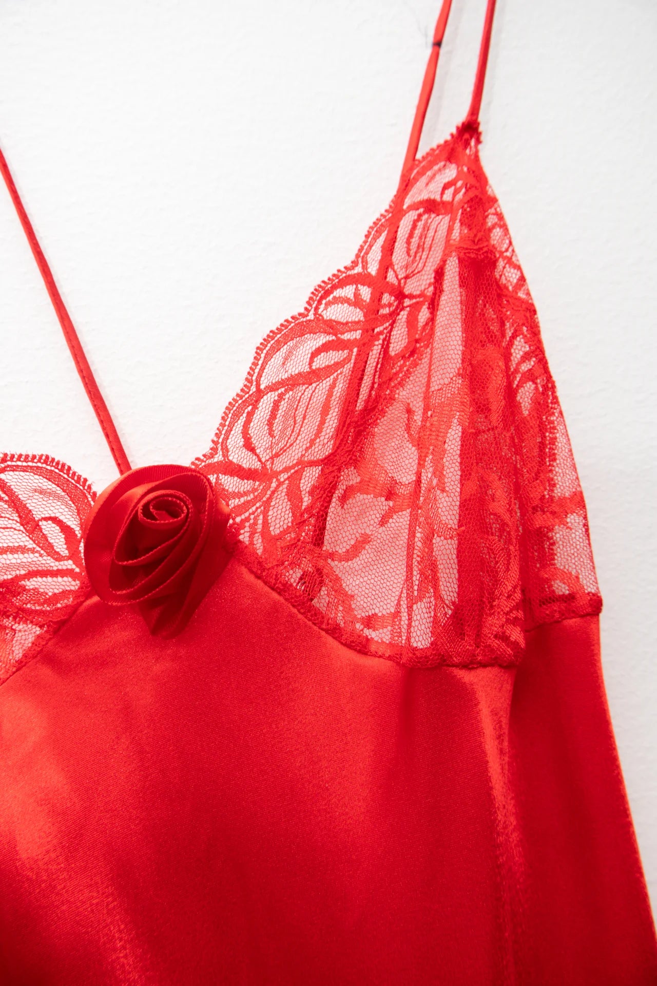 #191 The Pleasure Company Slip Dress / Nightgown Red | c. 171 | Size 6