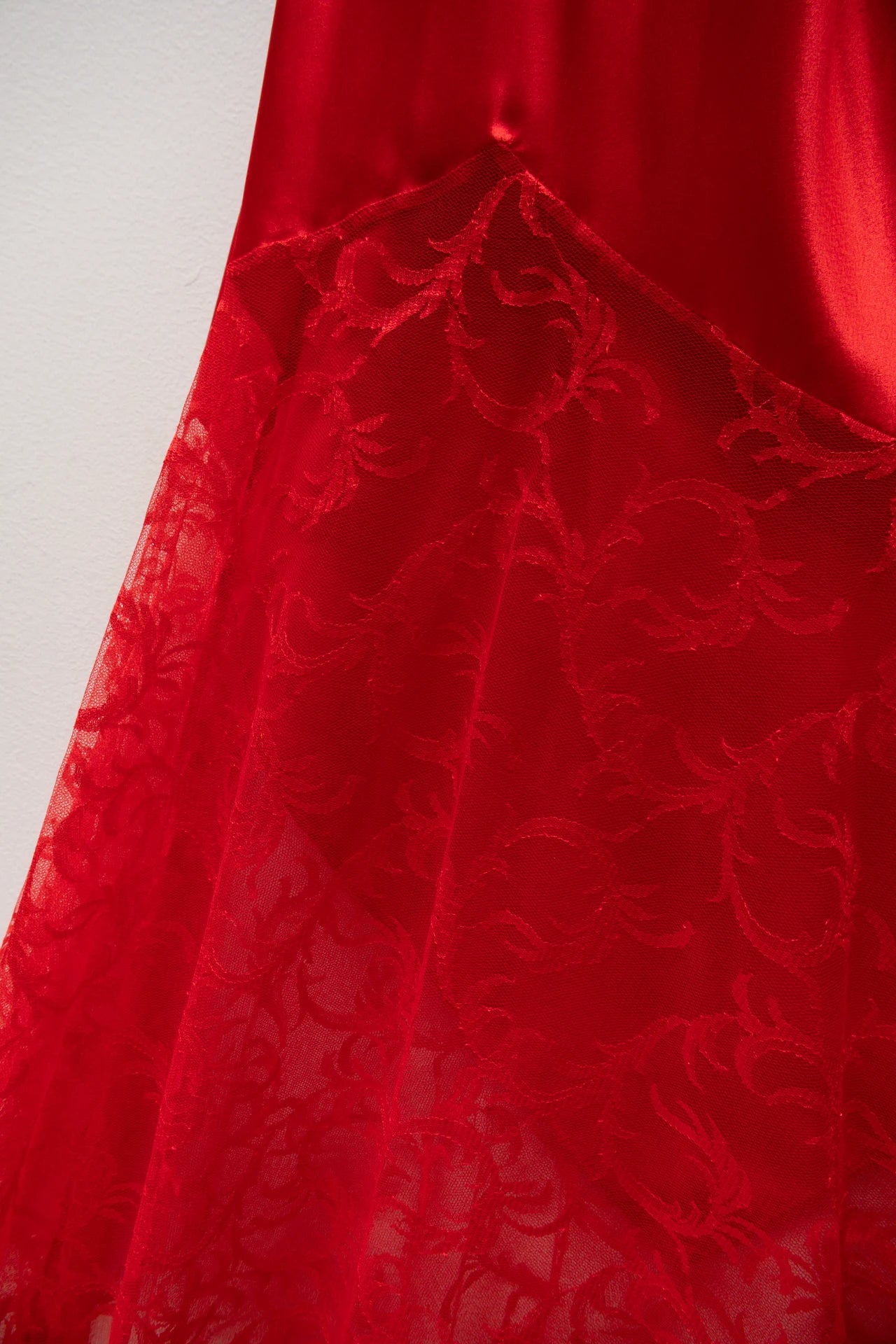 #191 The Pleasure Company Slip Dress / Nightgown Red | c. 171 | Size 6