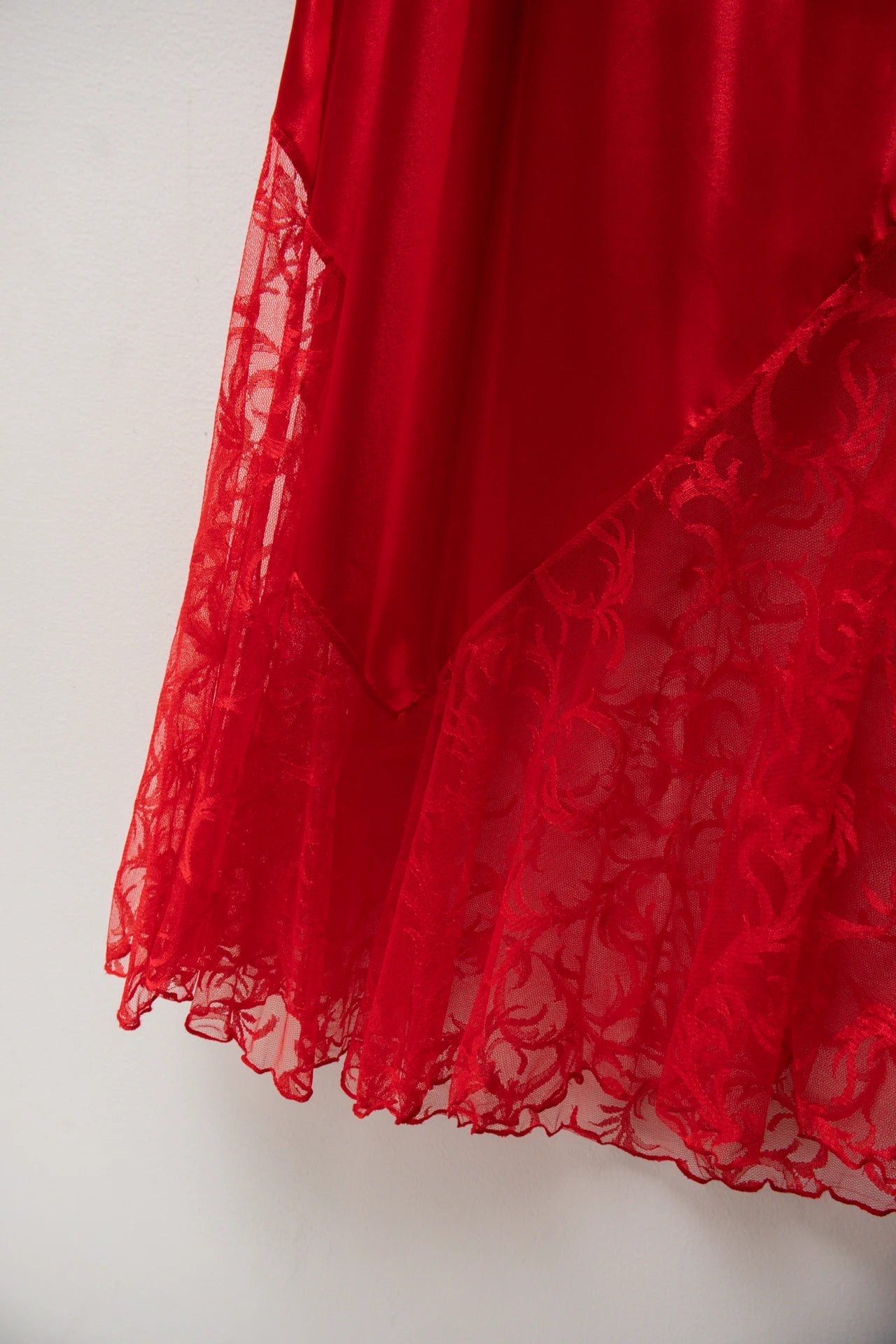 #191 The Pleasure Company Slip Dress / Nightgown Red | c. 171 | Size 6